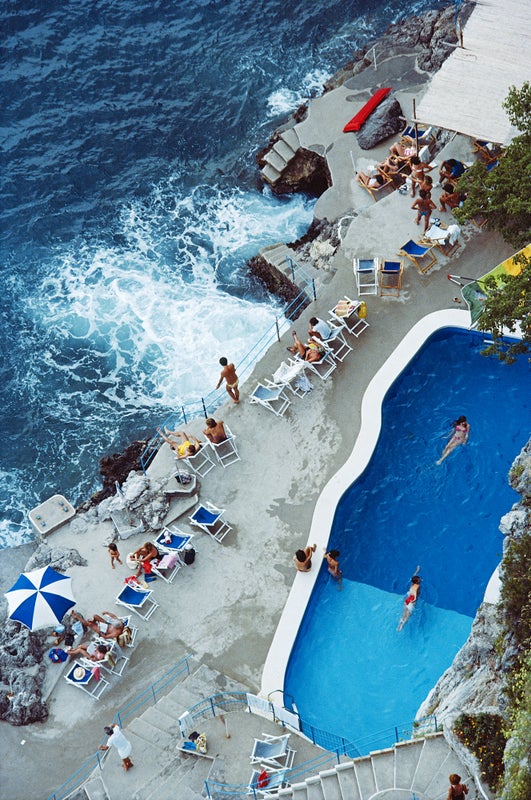 Pool On Amalfi Coast, 1984 by Slim Aarons