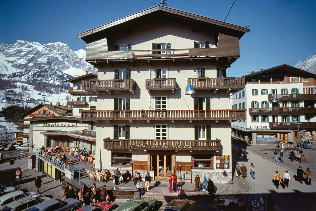 Hotel De La Poste (Cortina d'Ampezzo), 1976 by Slim Aarons
