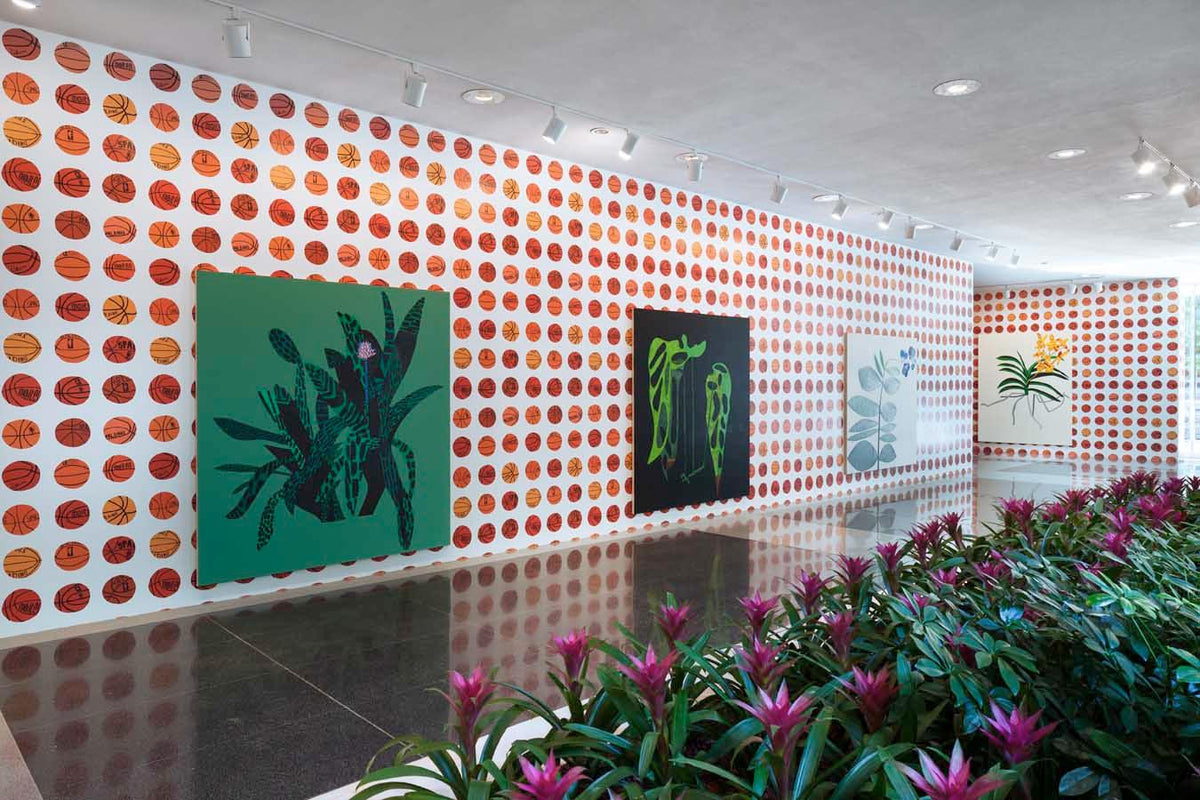 Untitled (Basketball Wallpaper), 2013 by Jonas Wood