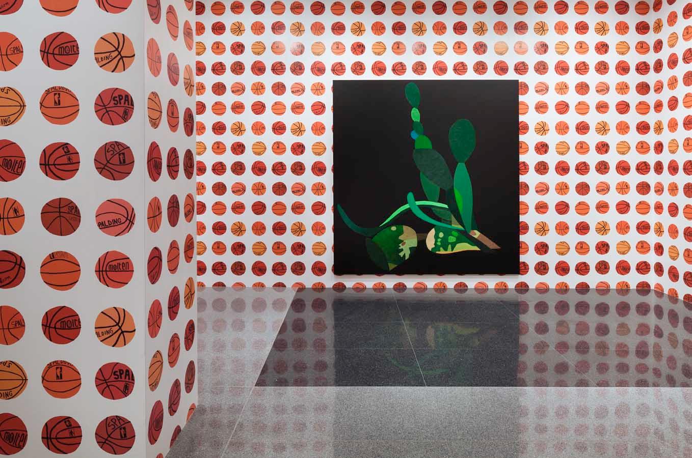 Untitled (Basketball Wallpaper), 2013 by Jonas Wood