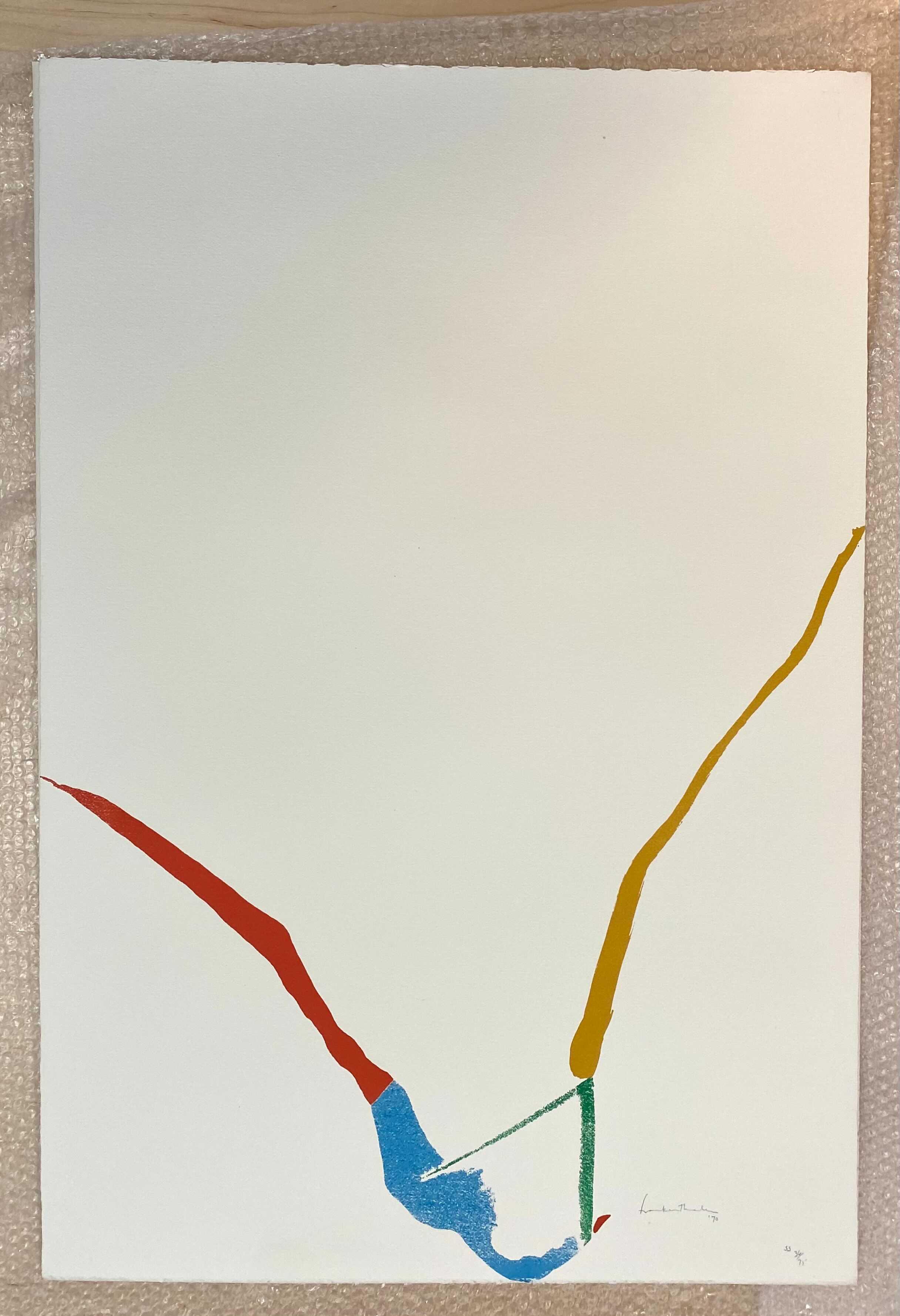 What Red Lines Can Do (Harrison 22), 1970 by Helen Frankenthaler