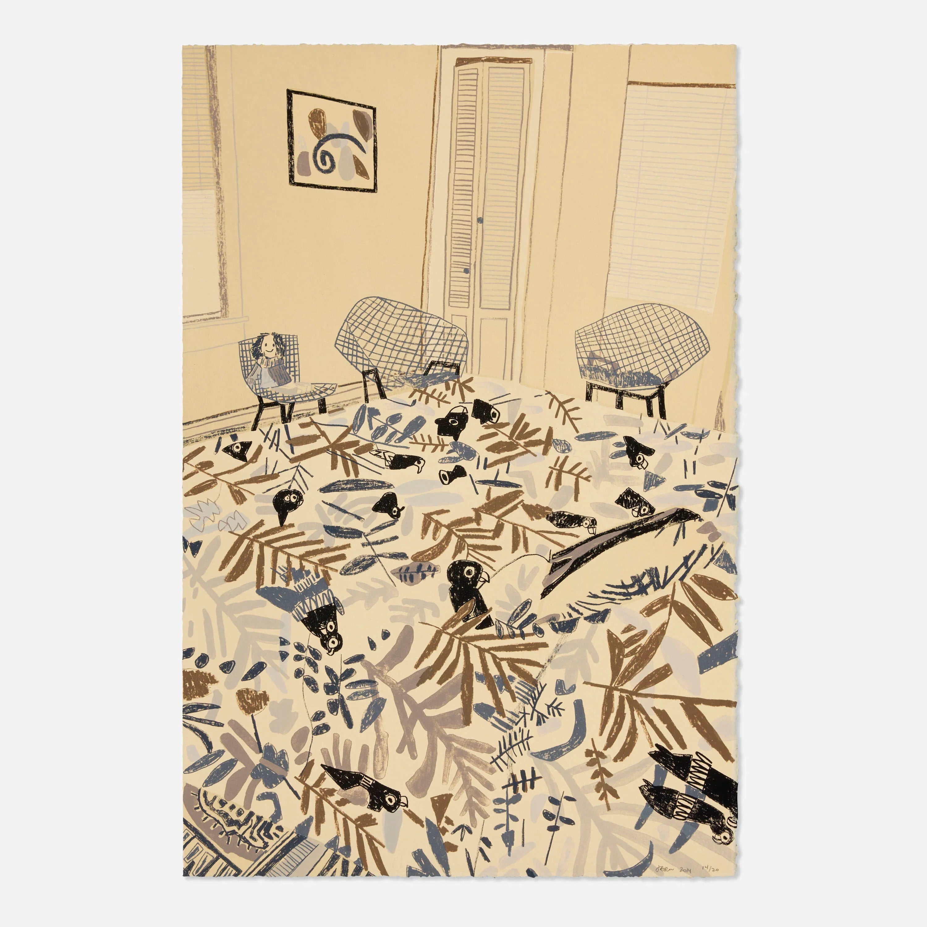 Untitled, State III (Dusk), 2014 by Jonas Wood