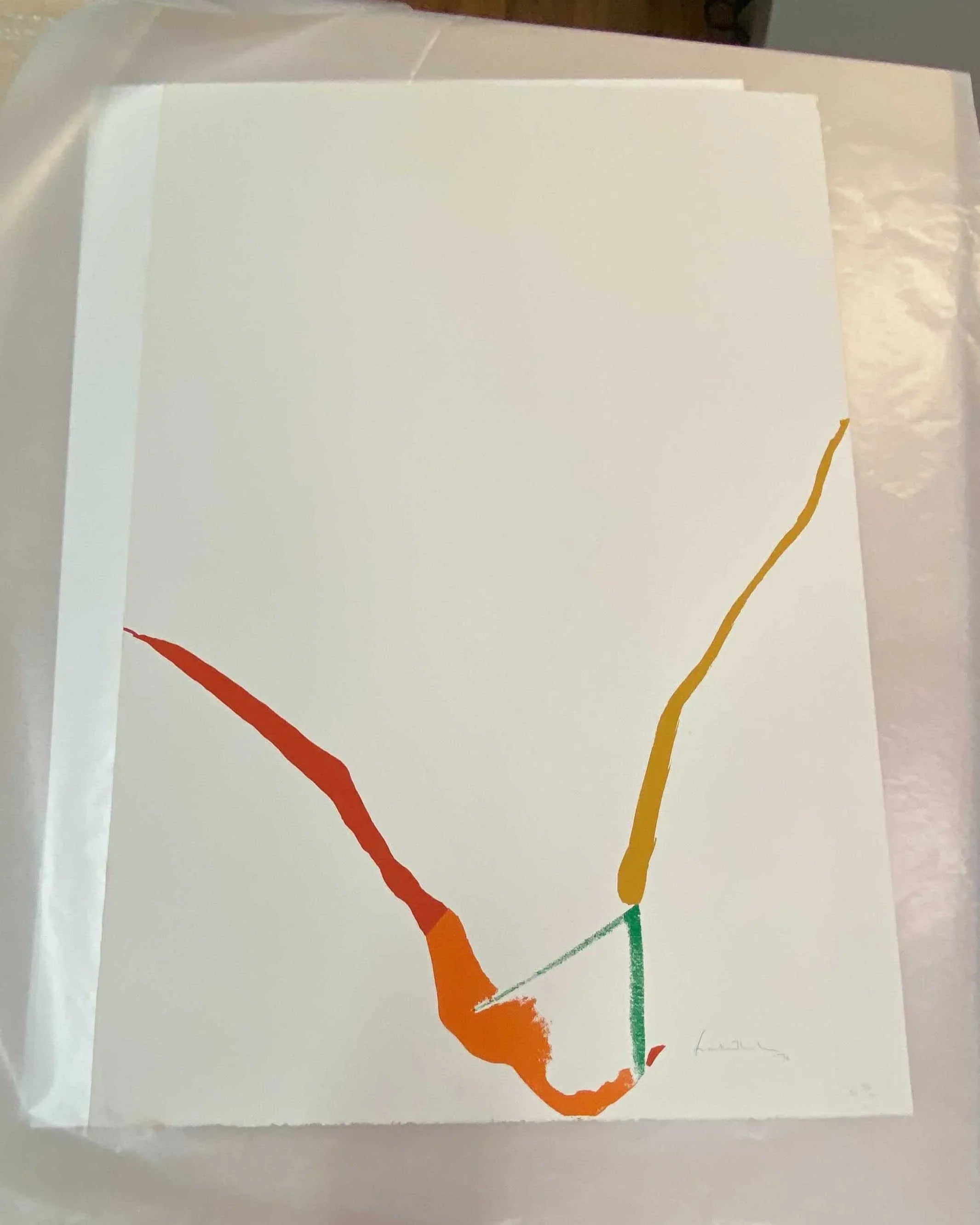 What Red Lines Can Do (Harrison 23), 1970 by Helen Frankenthaler