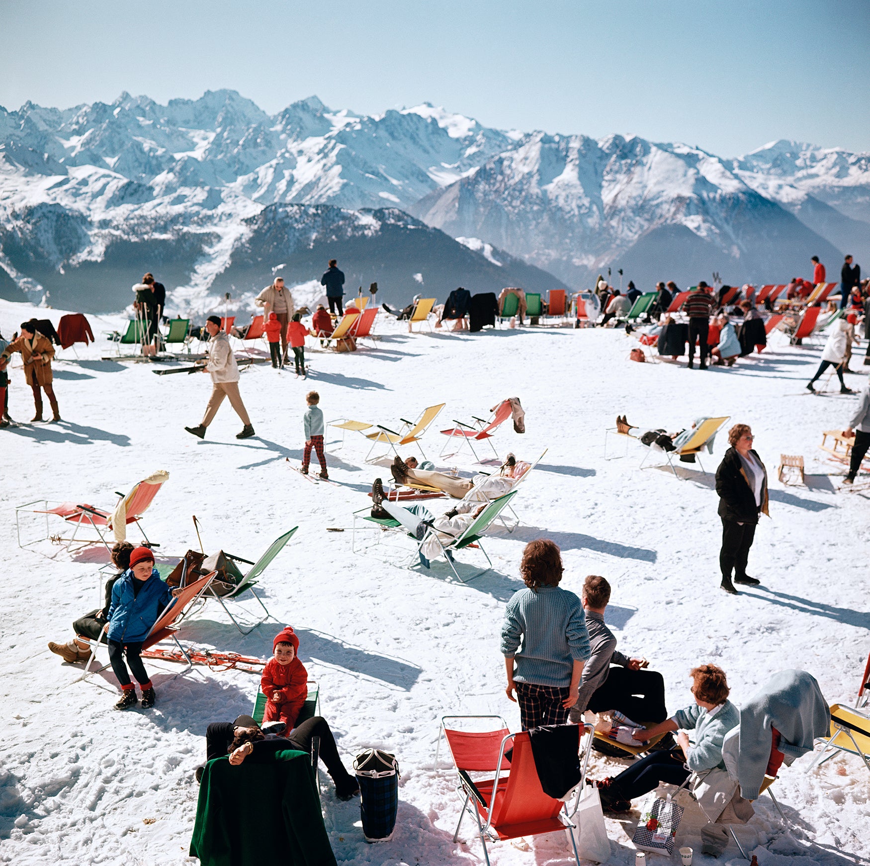 Verbier Vacation (Swiss Alps), 1964 by Slim Aarons