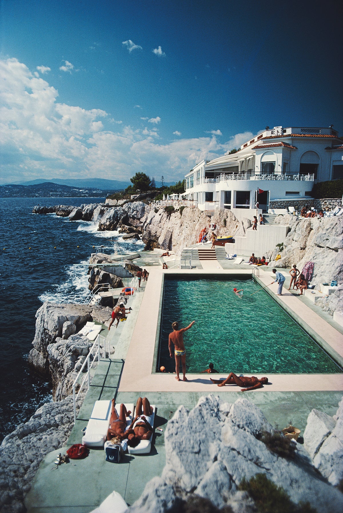 Eden-Roc Pool, 1976 by Slim Aarons