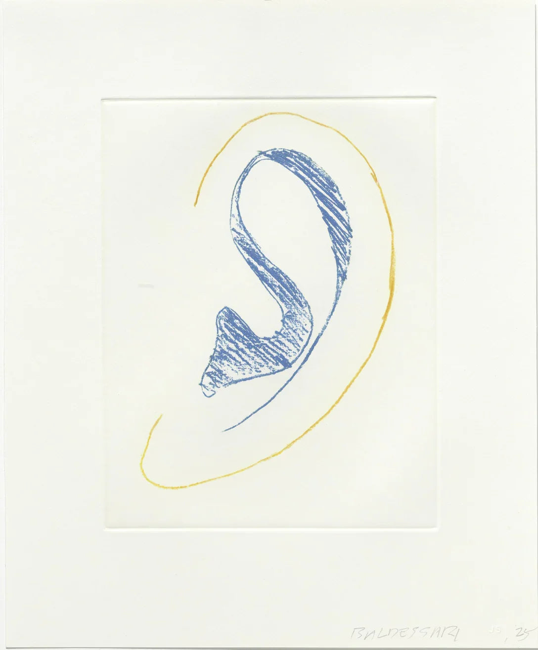 Six Ear Drawings (Complementary Colors) (H.175-H.180), 2007 by John Baldessari