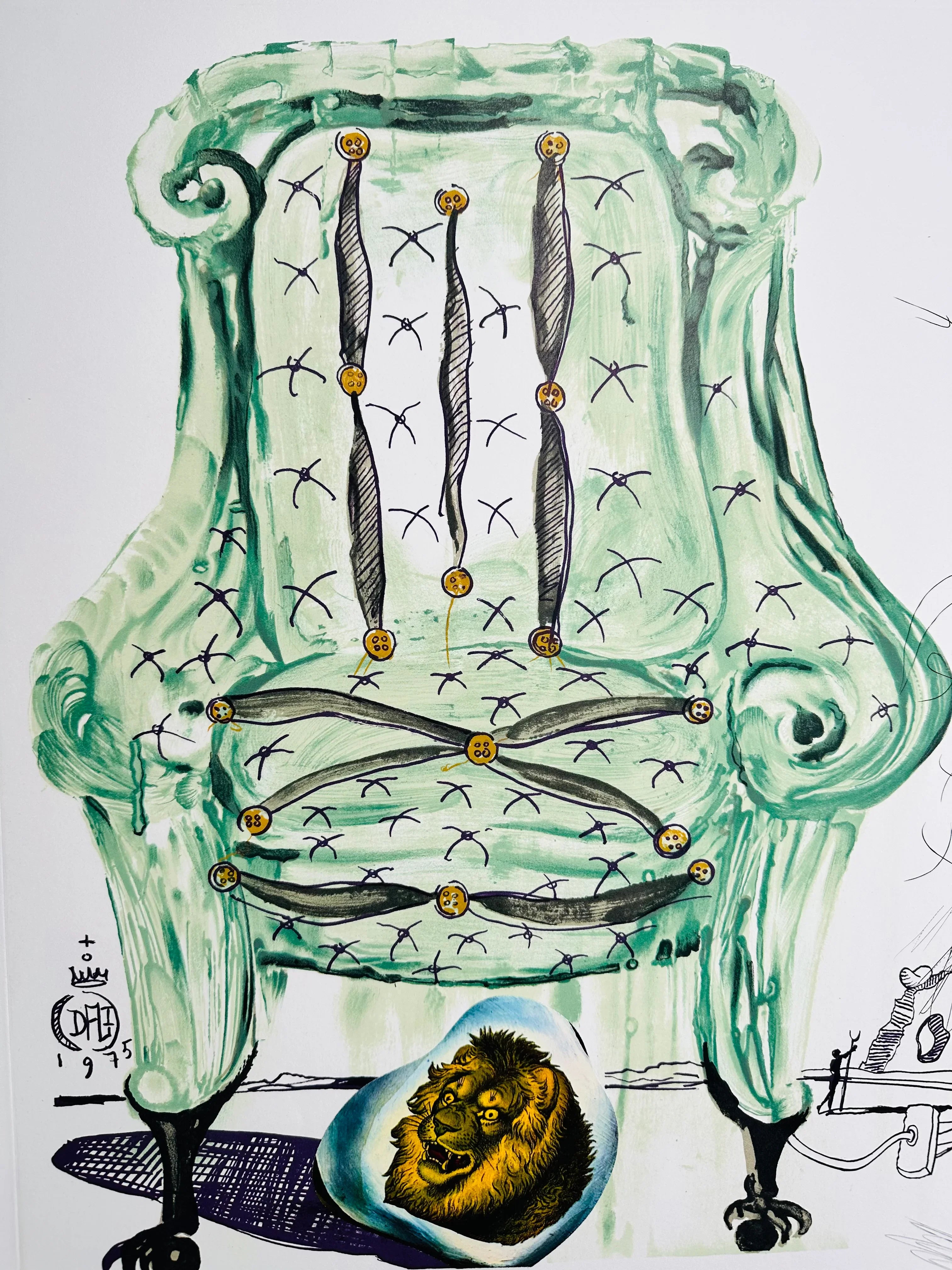 Breathing Pneumatic Armchair (Imagination & Objects of the Future Portfolio), 1975-1976 by Salvador Dali