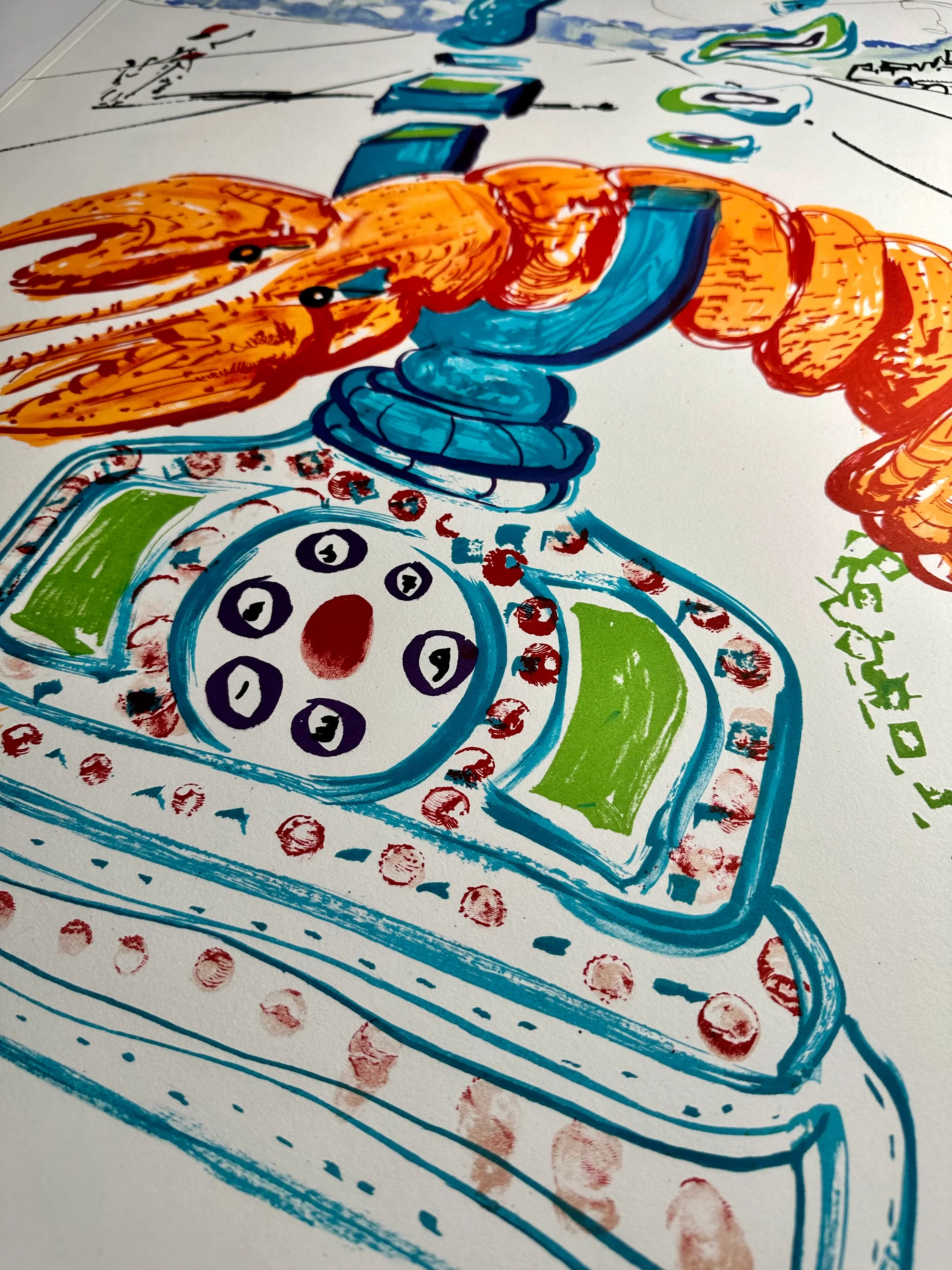 Cybernetic Lobster Telephone (Imagination & Objects of the Future Portfolio), 1975-1976 by Salvador Dali