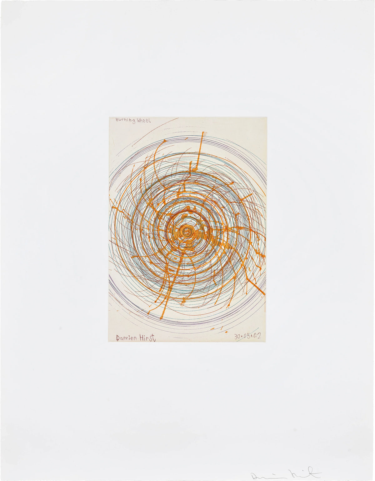 Burning Wheel, 2002 by Damien Hirst