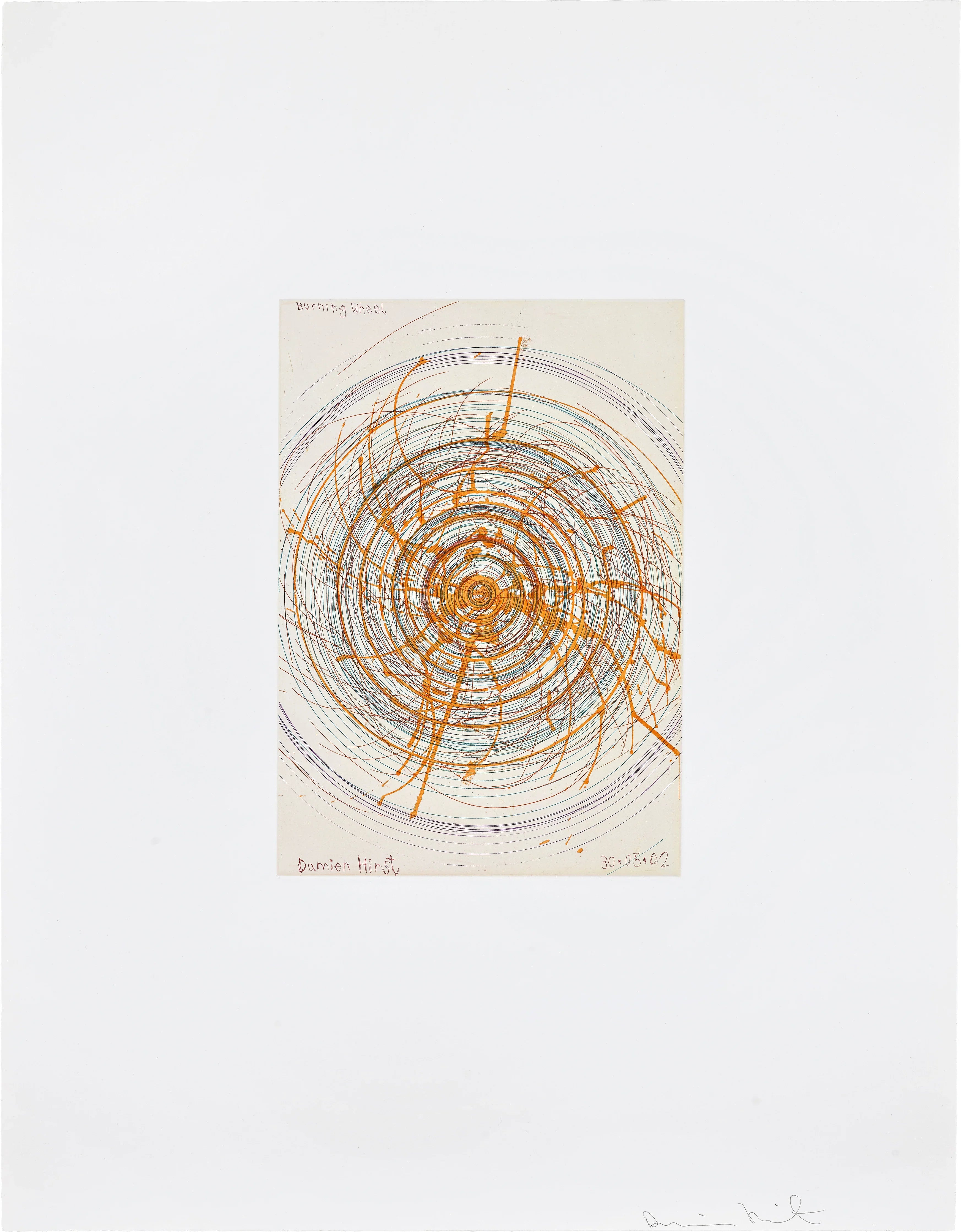 Burning Wheel, 2002 by Damien Hirst