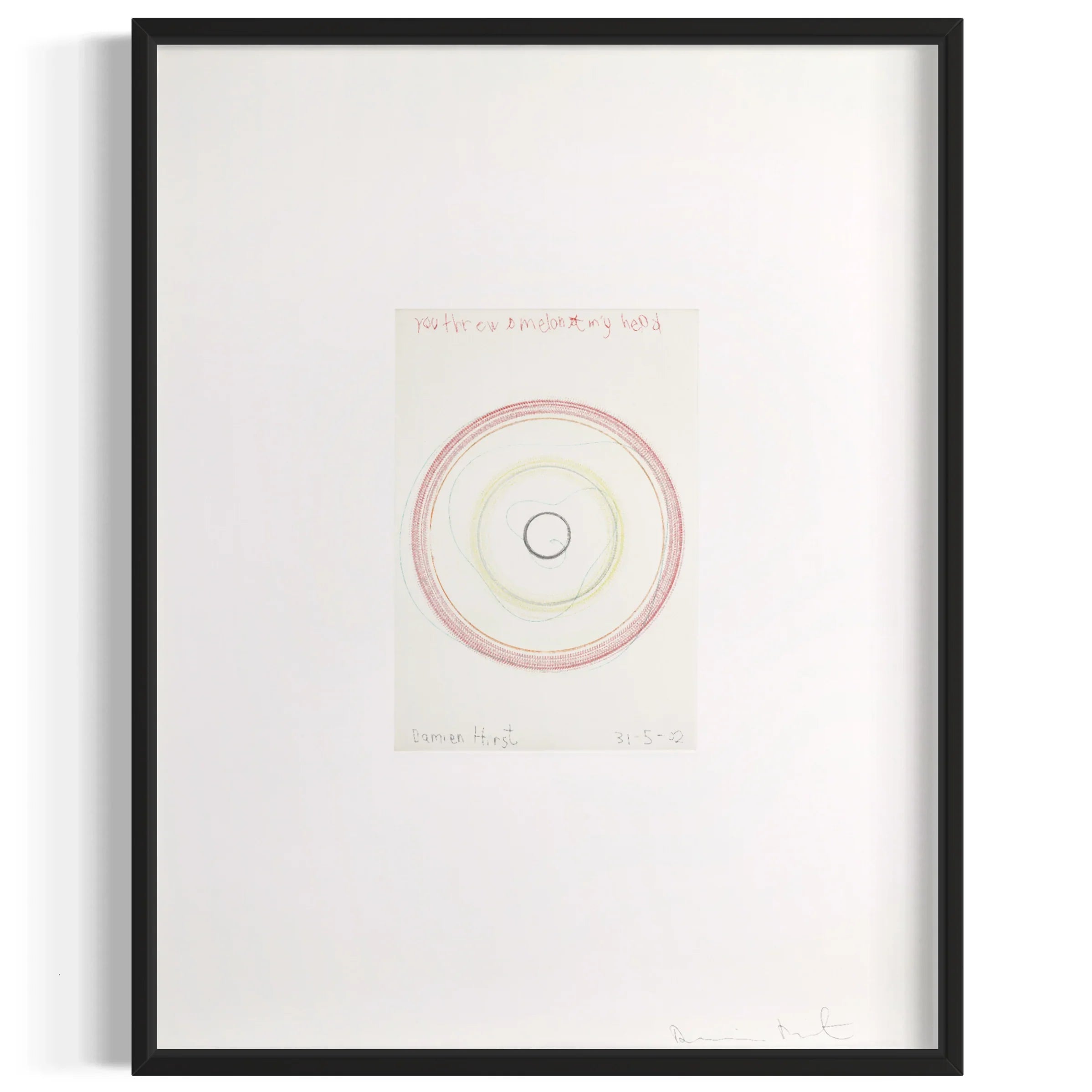 You threw a melon at my head, 2002 by Damien Hirst