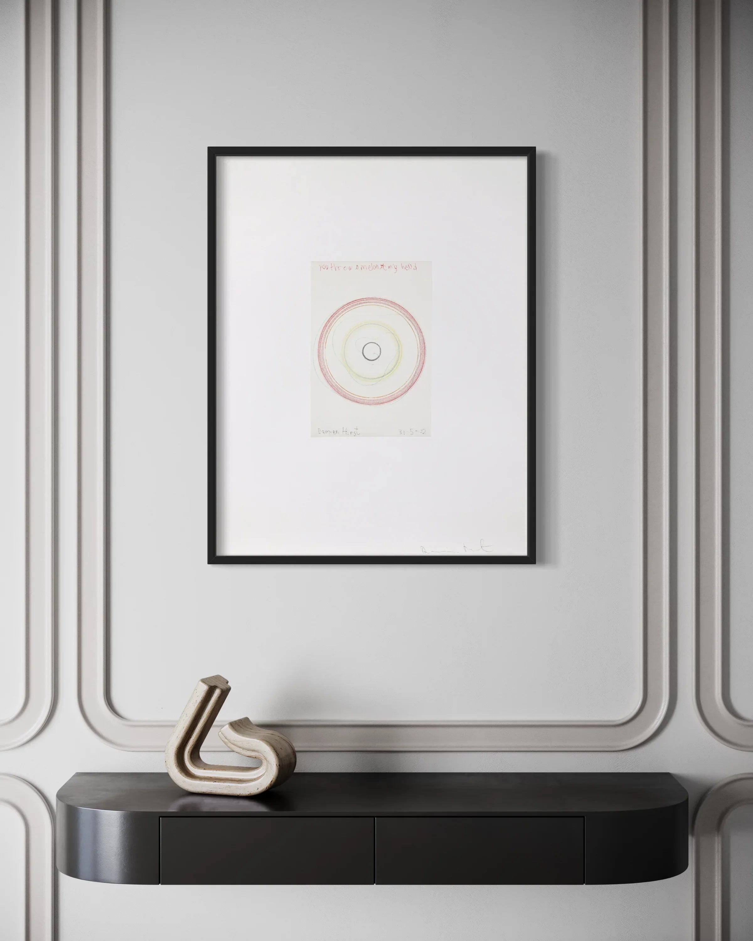 You threw a melon at my head, 2002 by Damien Hirst