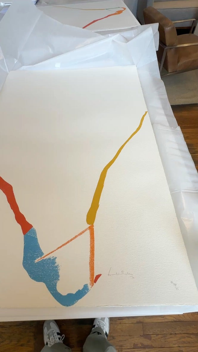 What Red Lines Can Do (Harrison 25), 1970 by Helen Frankenthaler