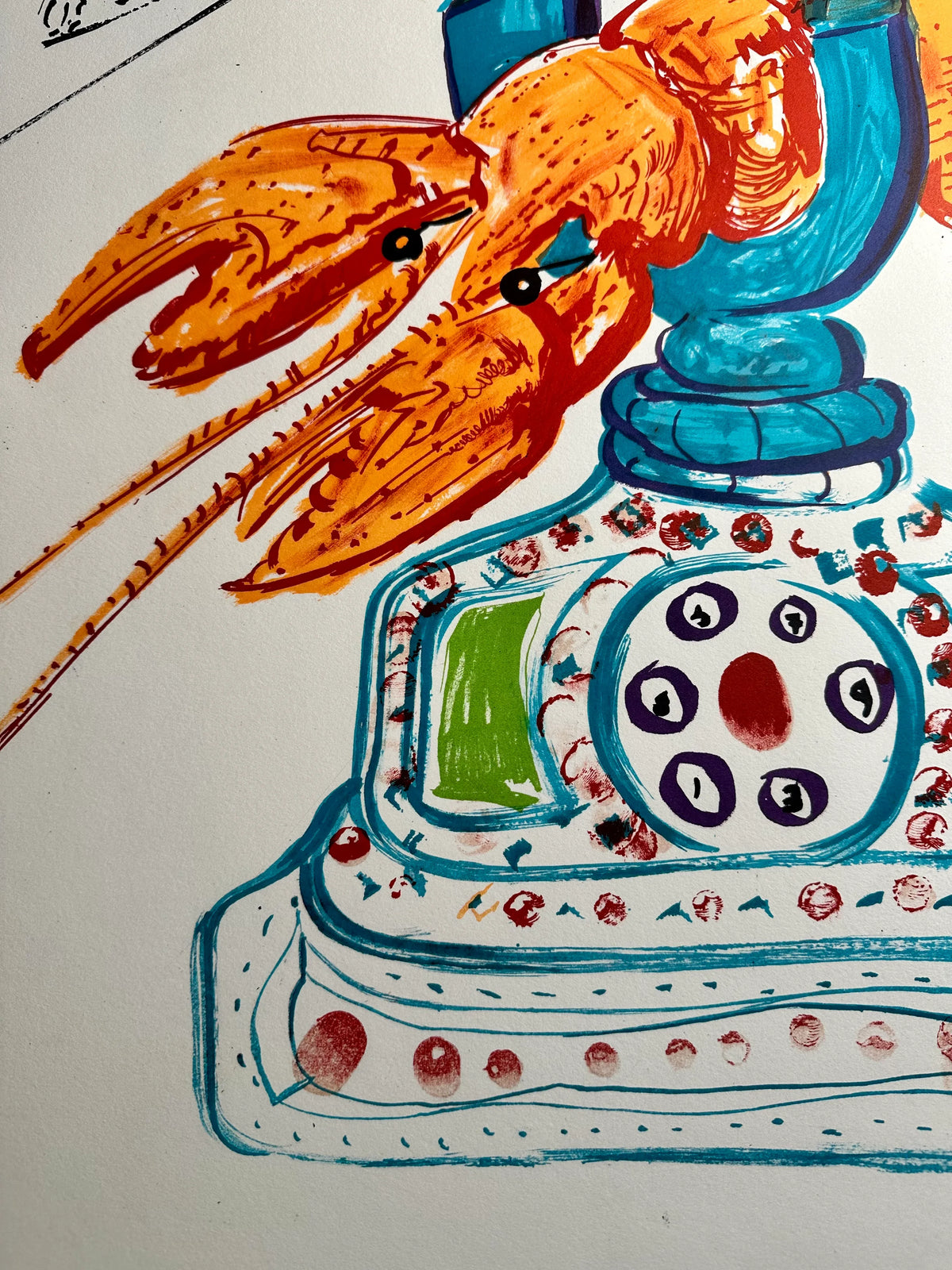 Cybernetic Lobster Telephone (Imagination & Objects of the Future Portfolio), 1975-1976 by Salvador Dali