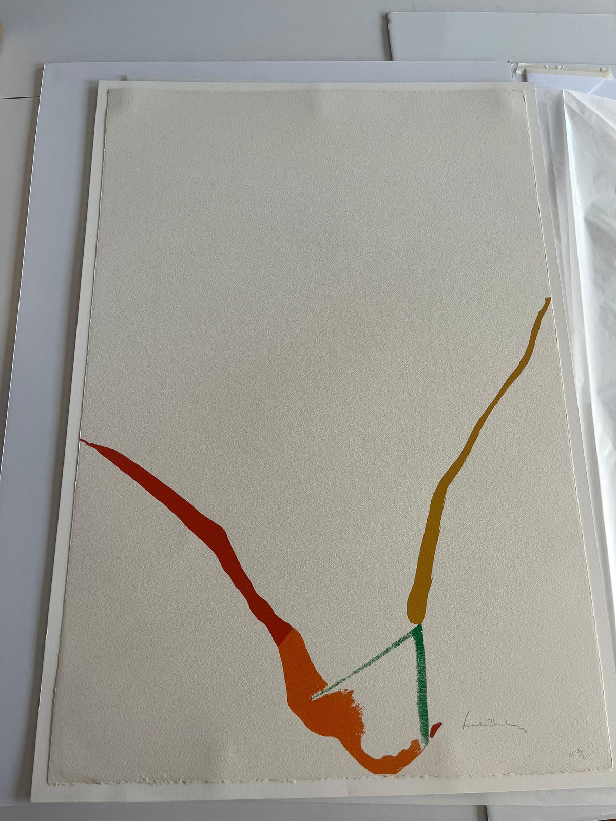 What Red Lines Can Do (Harrison 23), 1970 by Helen Frankenthaler