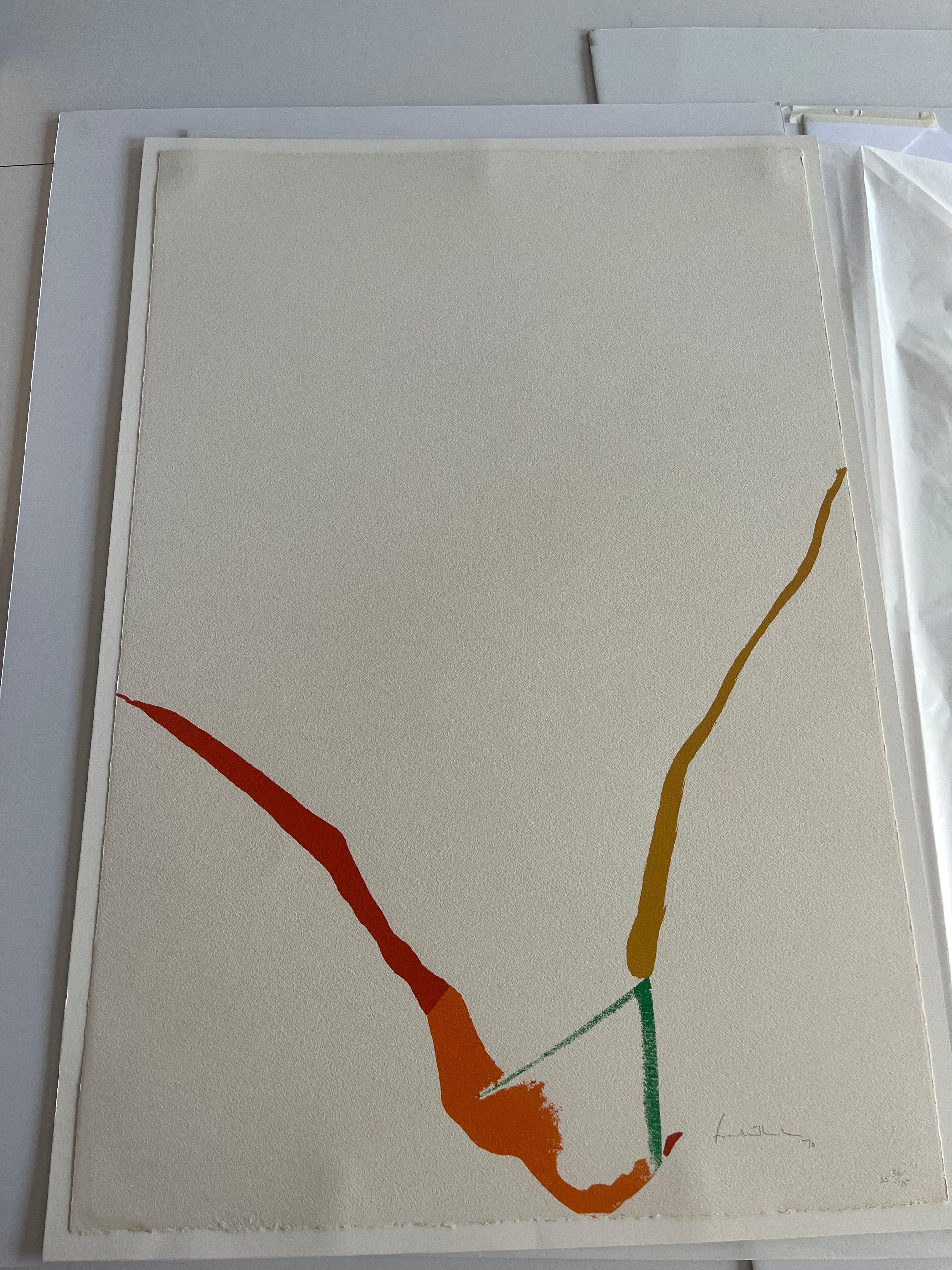 What Red Lines Can Do (Harrison 23), 1970 by Helen Frankenthaler