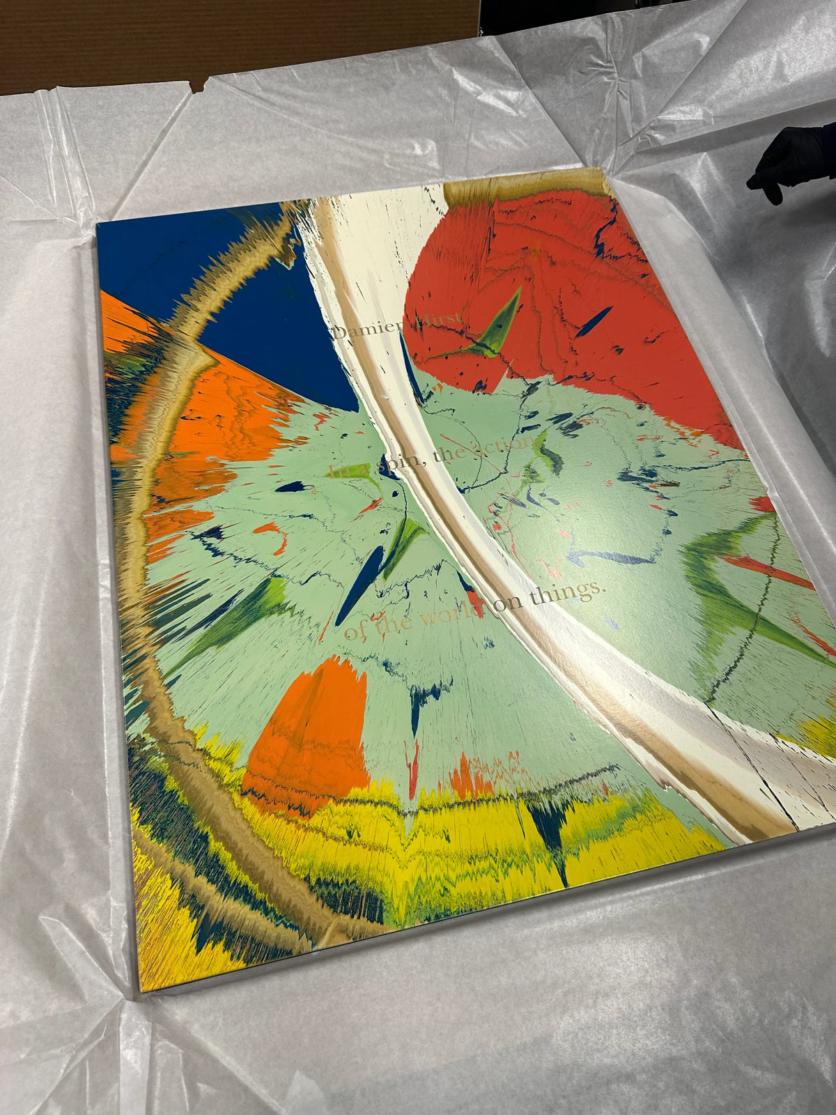 Unique Spin Painting from (In a Spin, the Action of the World on Things, Volume I), 2002 by Damien Hirst