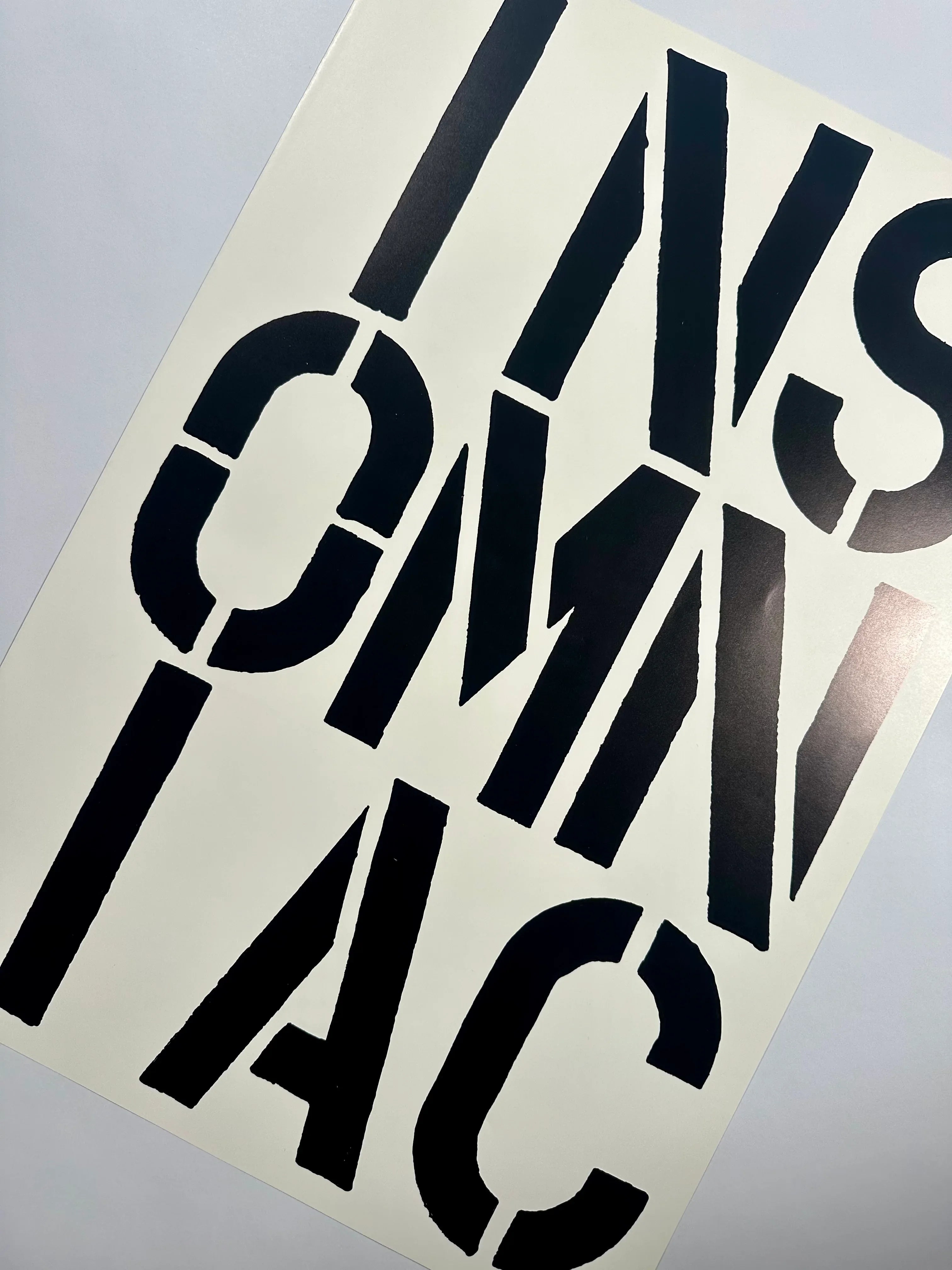 Insomniac, Page from Black Book, 1989 by Christopher Wool