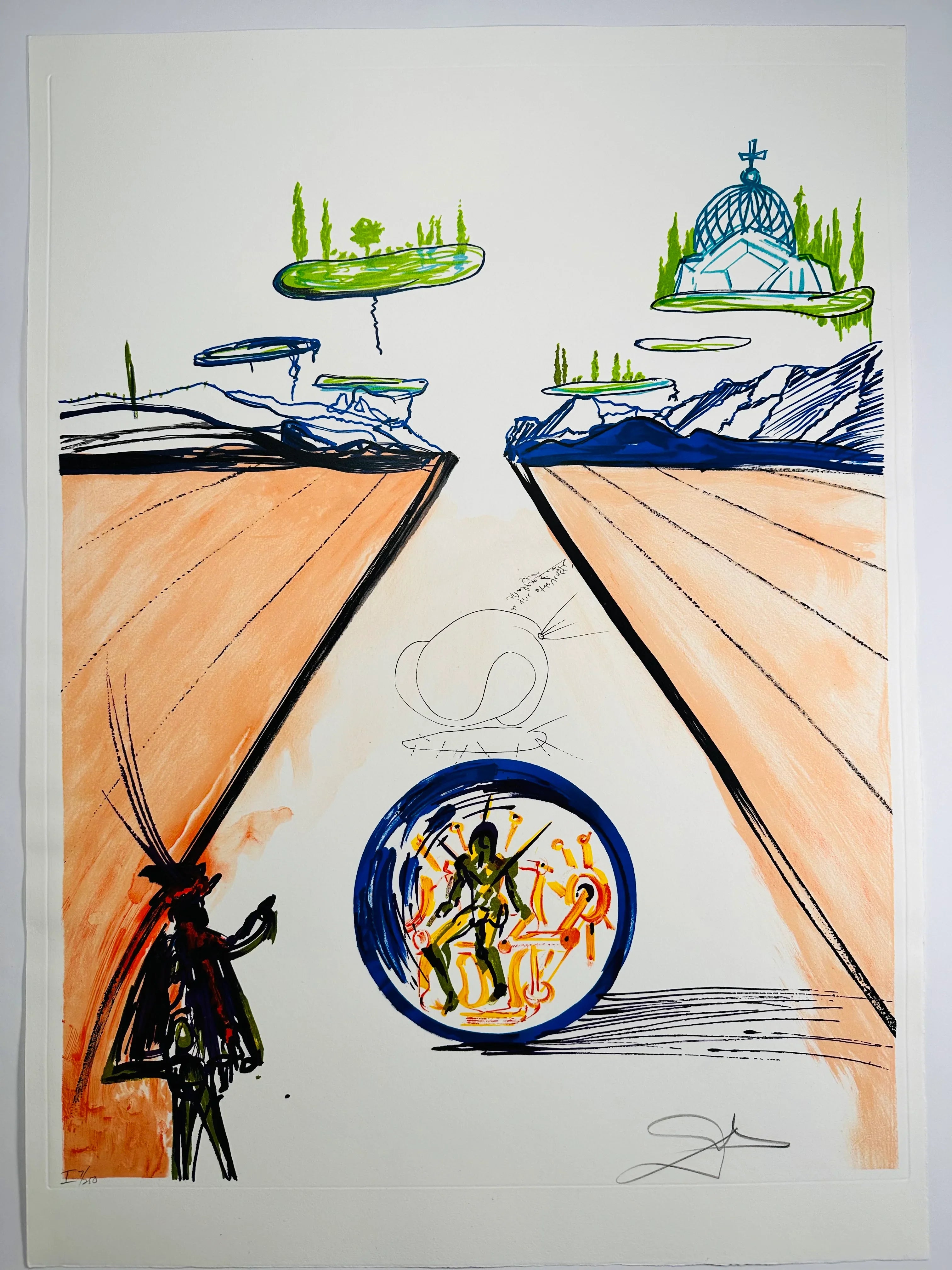 Intra-Uterine Paradesic Locomotion (Imagination & Objects of the Future Portfolio), 1975-1976 by Salvador Dali