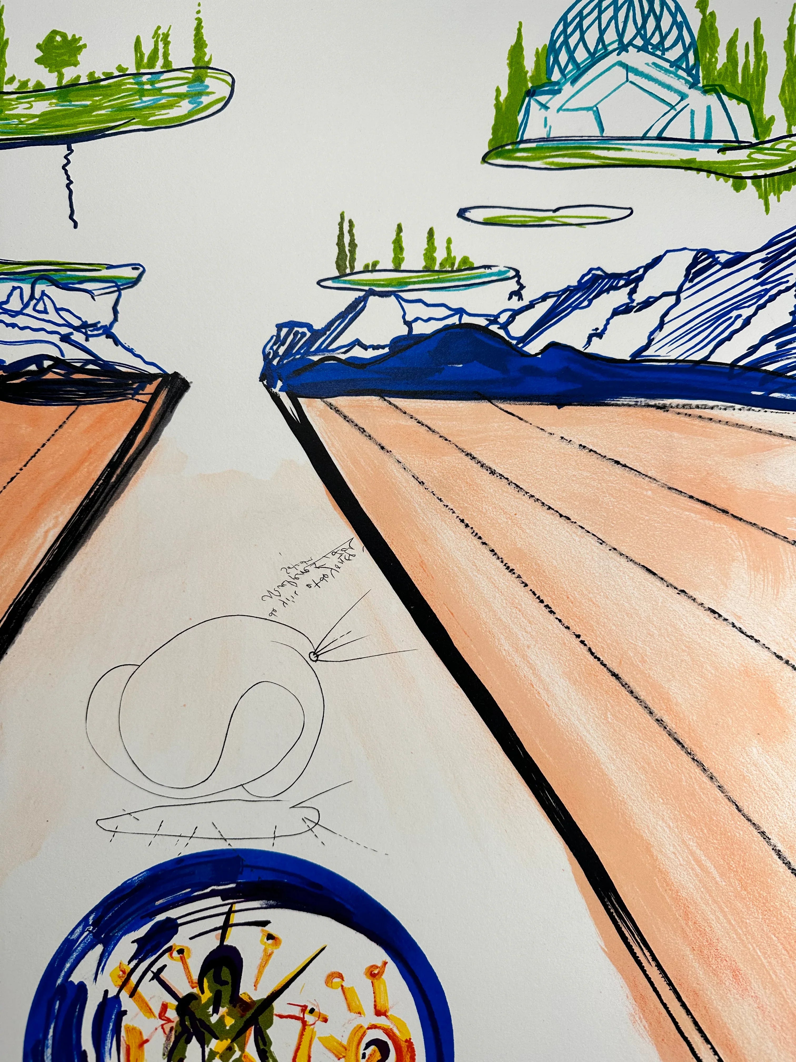 Intra-Uterine Paradesic Locomotion (Imagination & Objects of the Future Portfolio), 1975-1976 by Salvador Dali