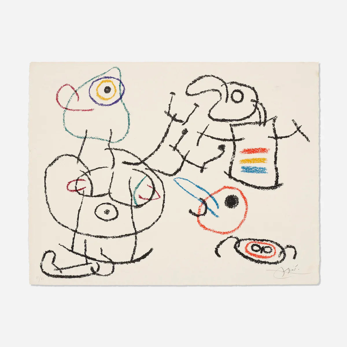Untitled, Plate 3 (from Ubu aux Baléares), 1971 by Joan Miro