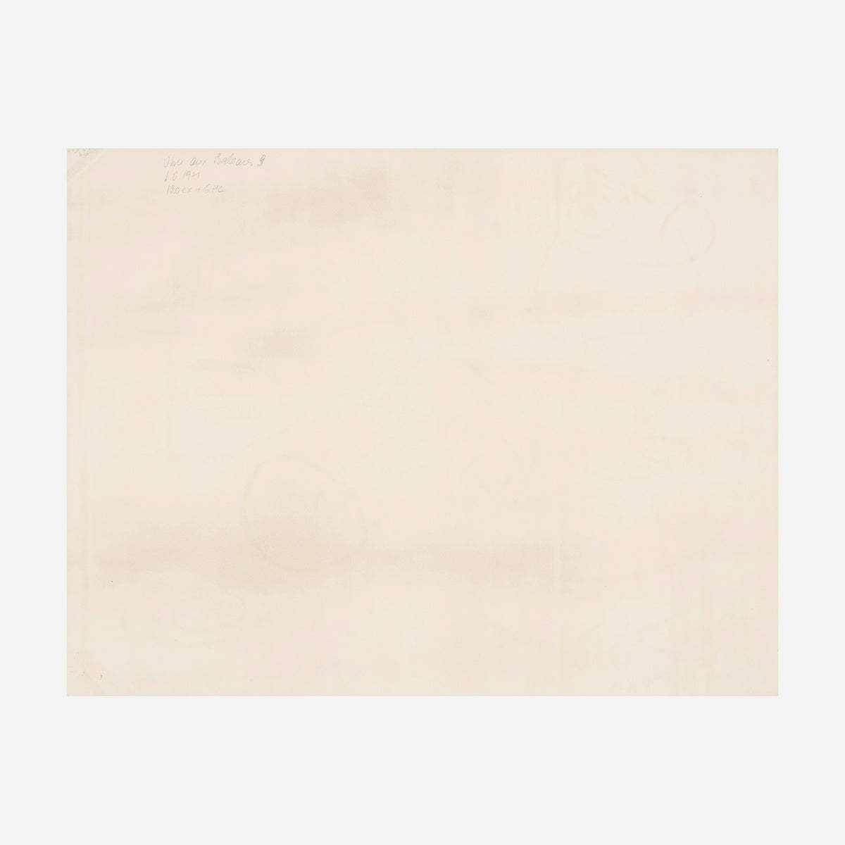 Untitled, Plate 3 (from Ubu aux Baléares), 1971 by Joan Miro