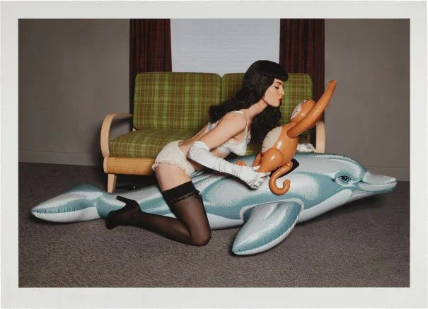 Girl with Dolphin and Monkey, 2014 by Jeff Koons