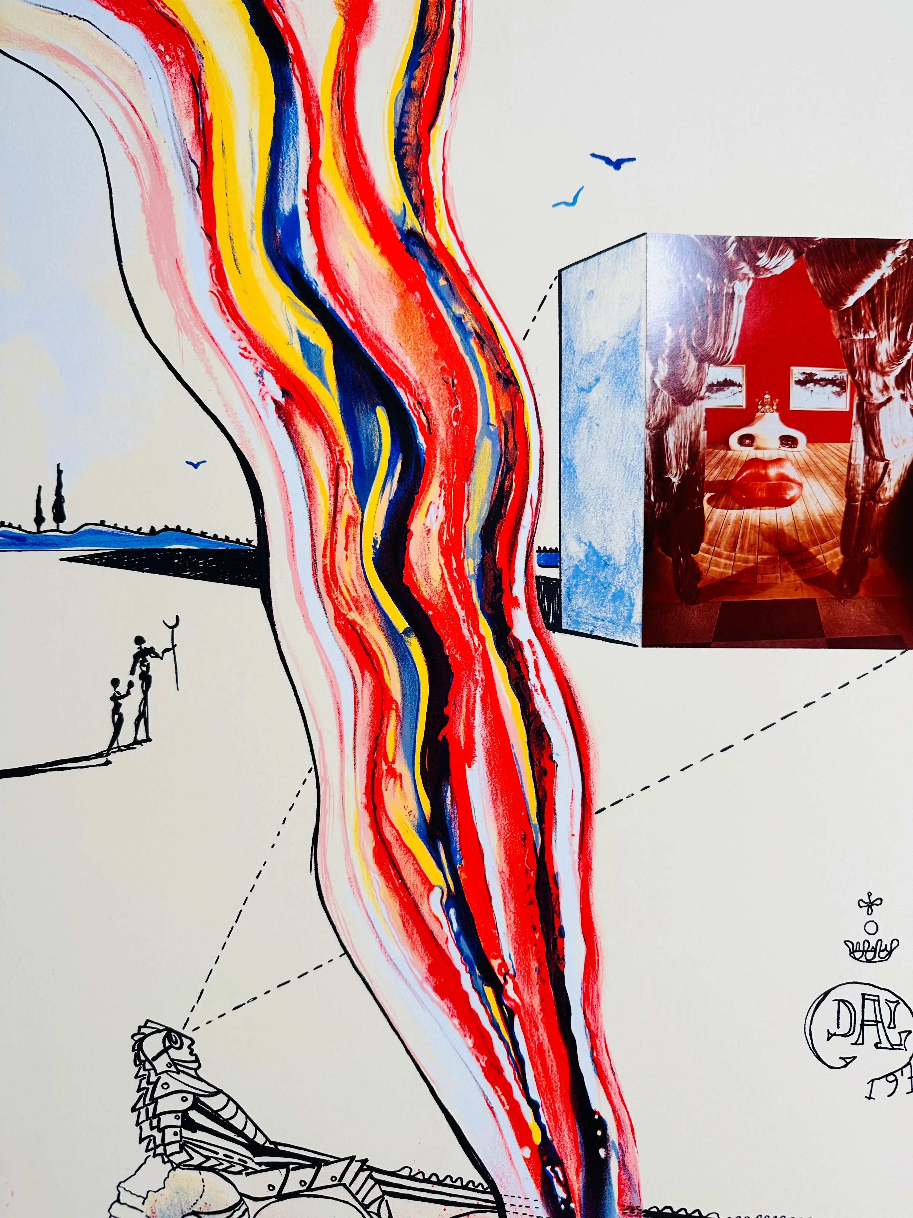 Liquid & Gaseous Television (Imagination & Objects of the Future Portfolio), 1975-1976 by Salvador Dali