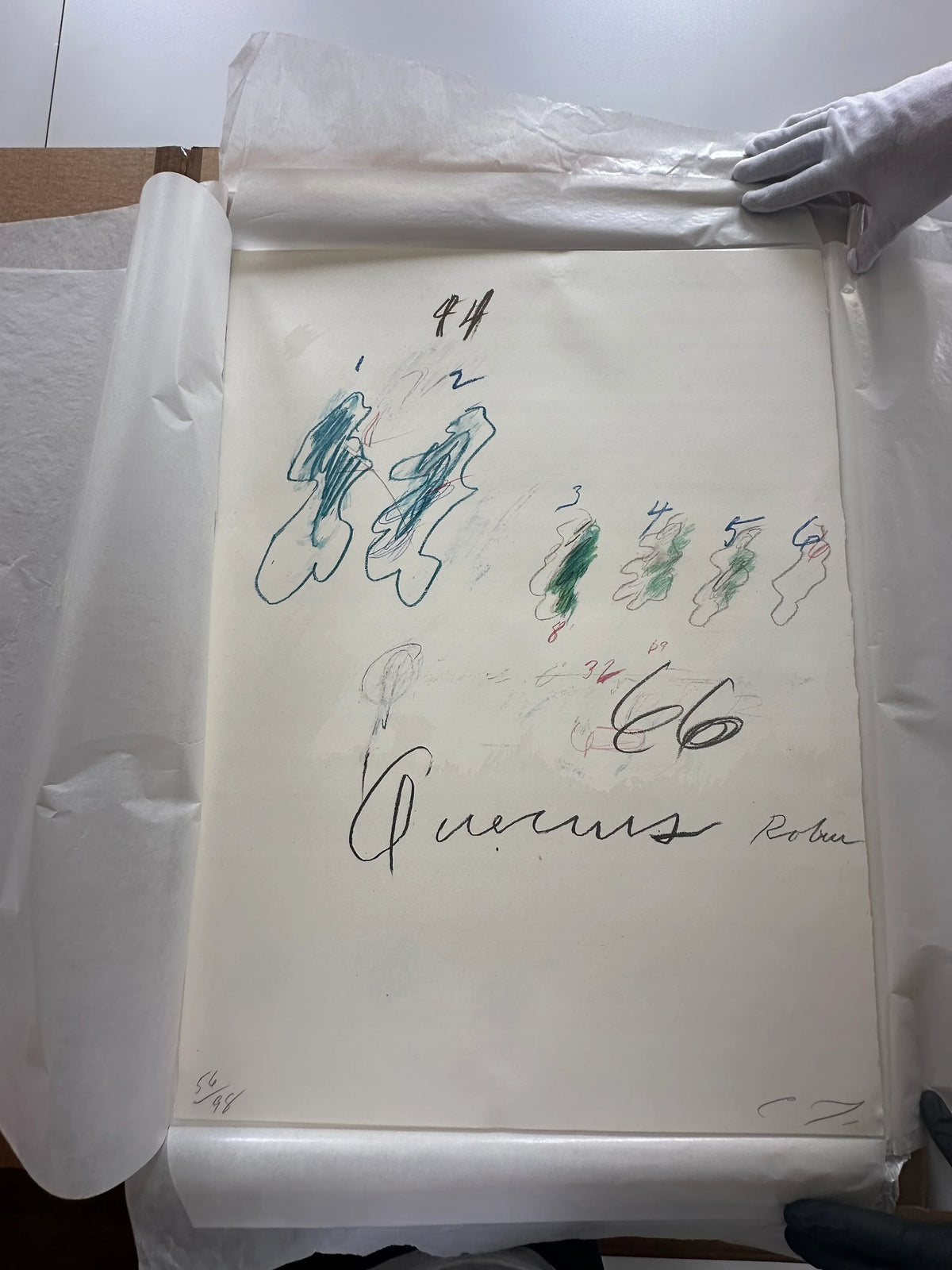 Quercus Robur, from Natural History Part II: Some Trees of Italy, 1976 by Cy Twombly