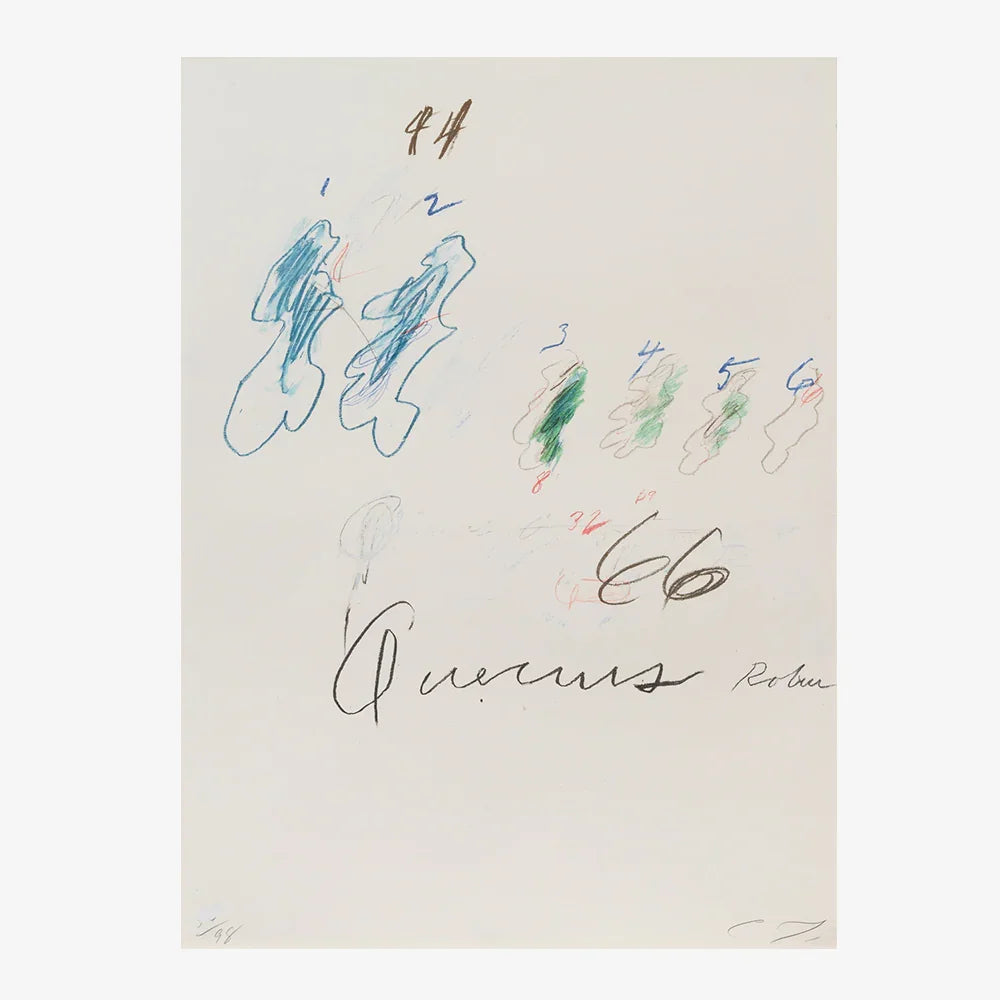 Quercus Robur, from Natural History Part II: Some Trees of Italy, 1976 by Cy Twombly