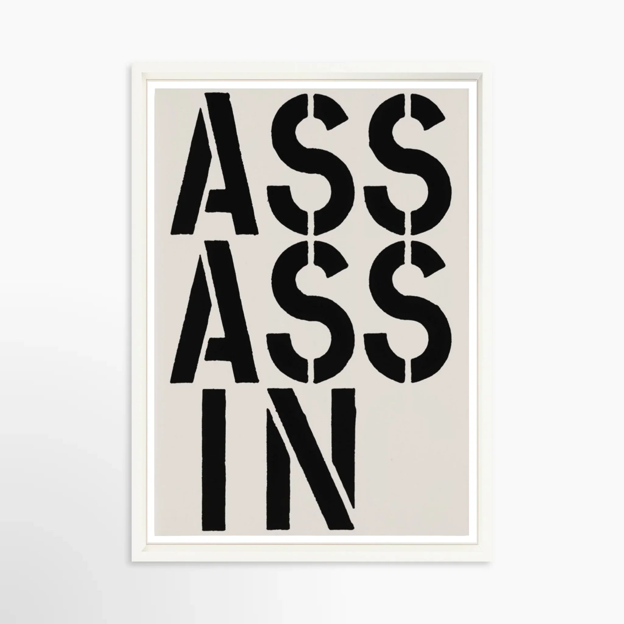 Assassin, Page from Black Book, 1989 by Christopher Wool