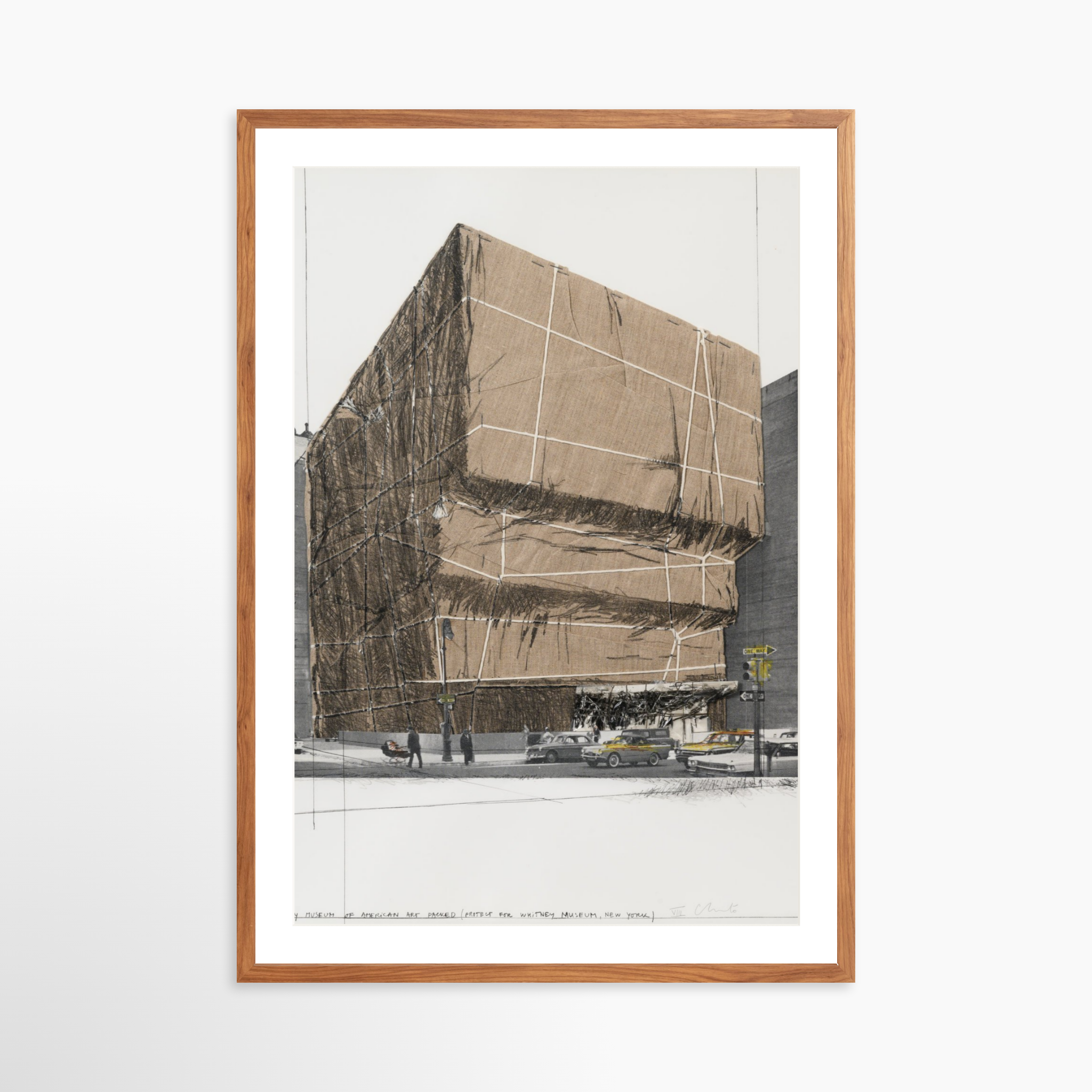 Whitney Museum of American Art, Packed, Project for New York, 1971 by Christo & Jeanne-Claude