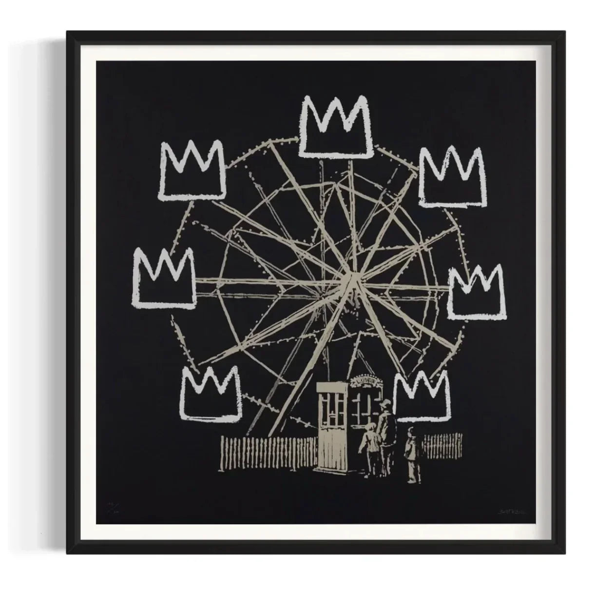 Banksquiat (Black), 2019 by Banksy