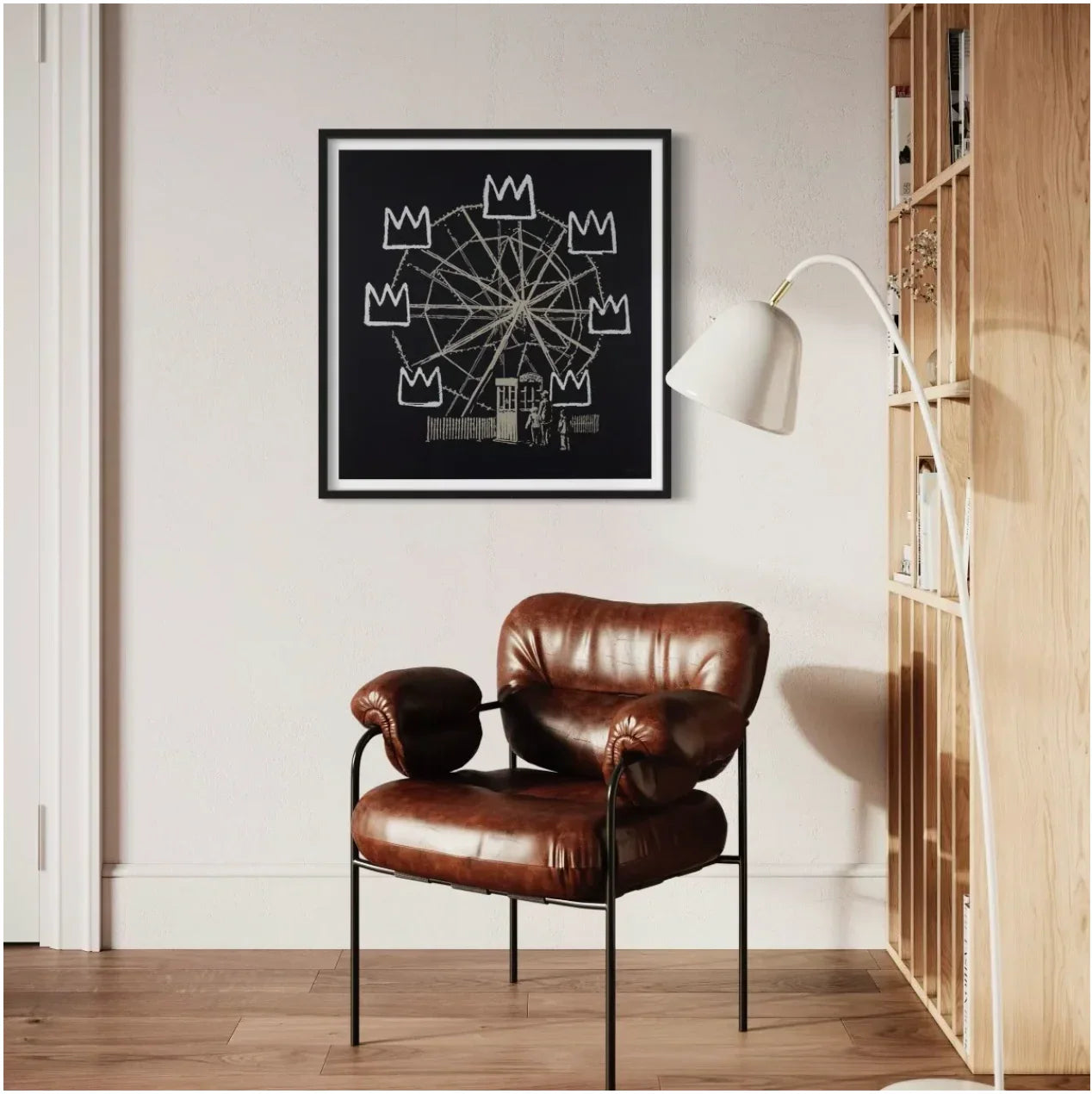 Banksquiat (Black), 2019 by Banksy