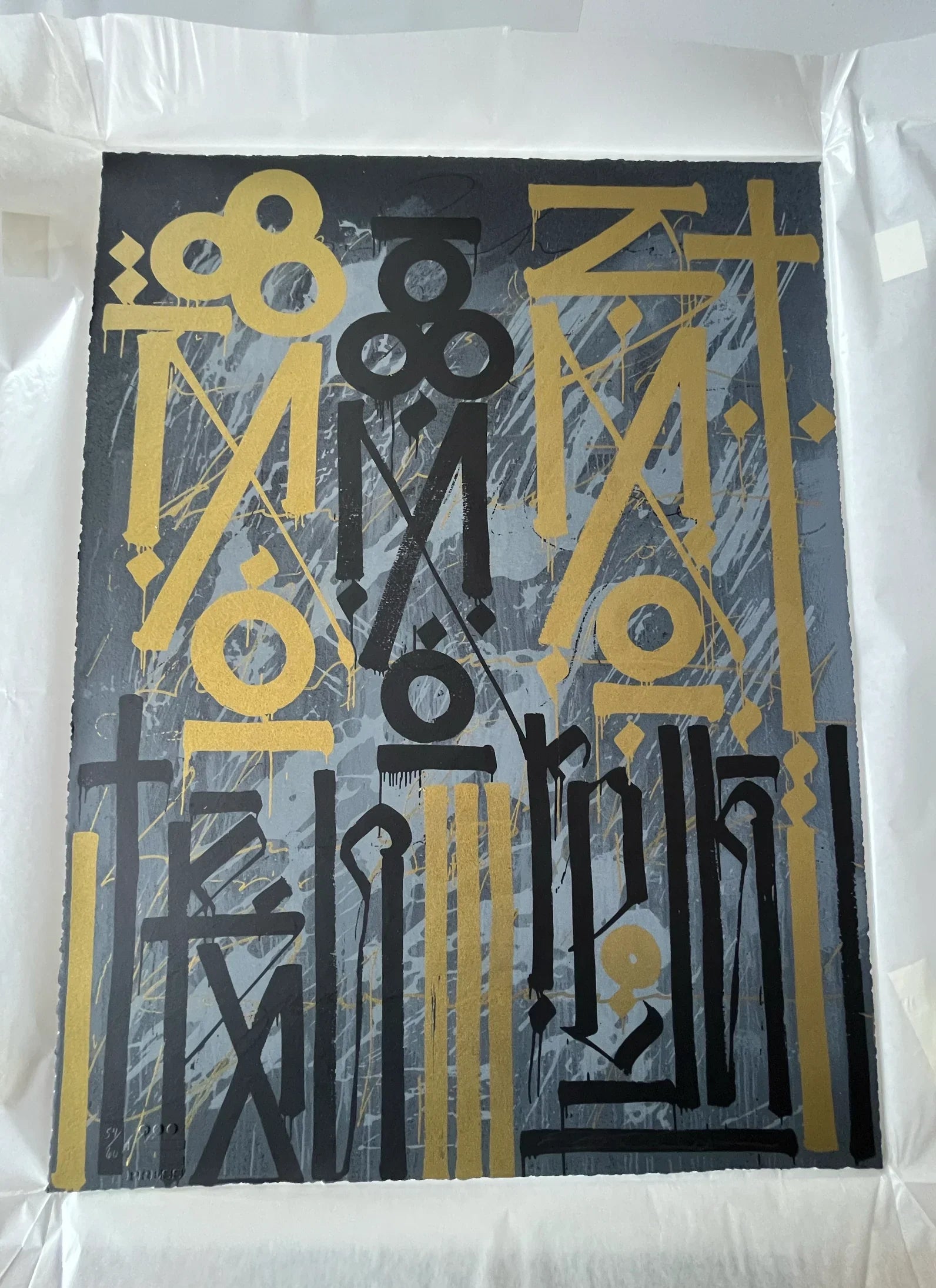 Eastern Realm (Gold), 2014 by RETNA