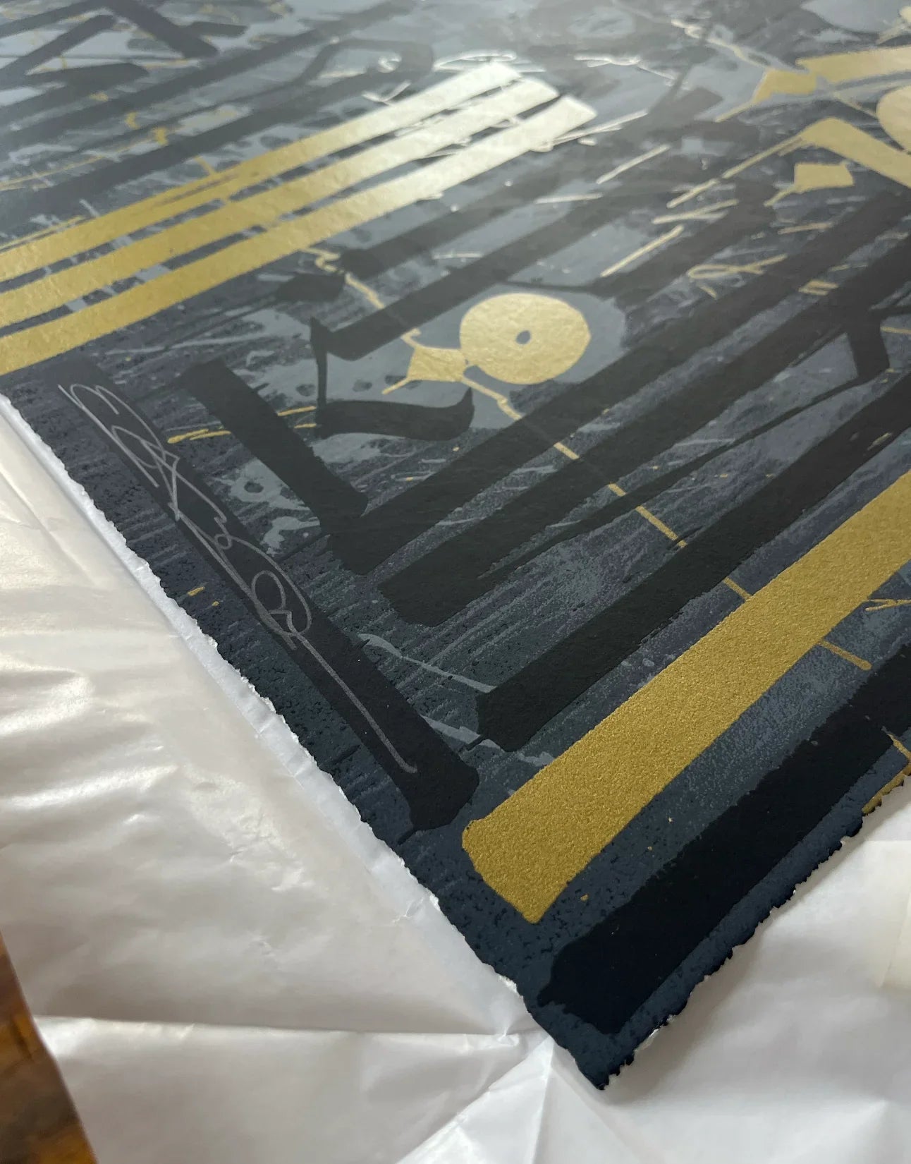 Eastern Realm (Gold), 2014 by RETNA