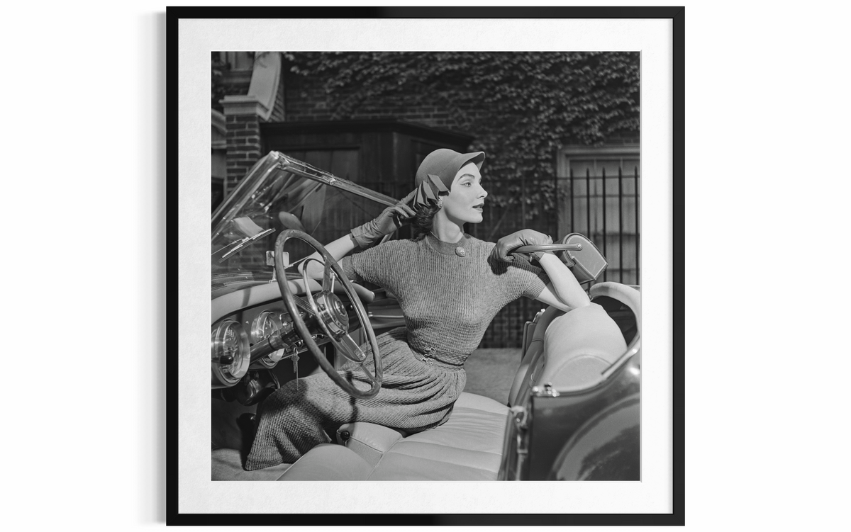 Modeling For Saks Fifth Avenue, 1955 by Slim Aarons