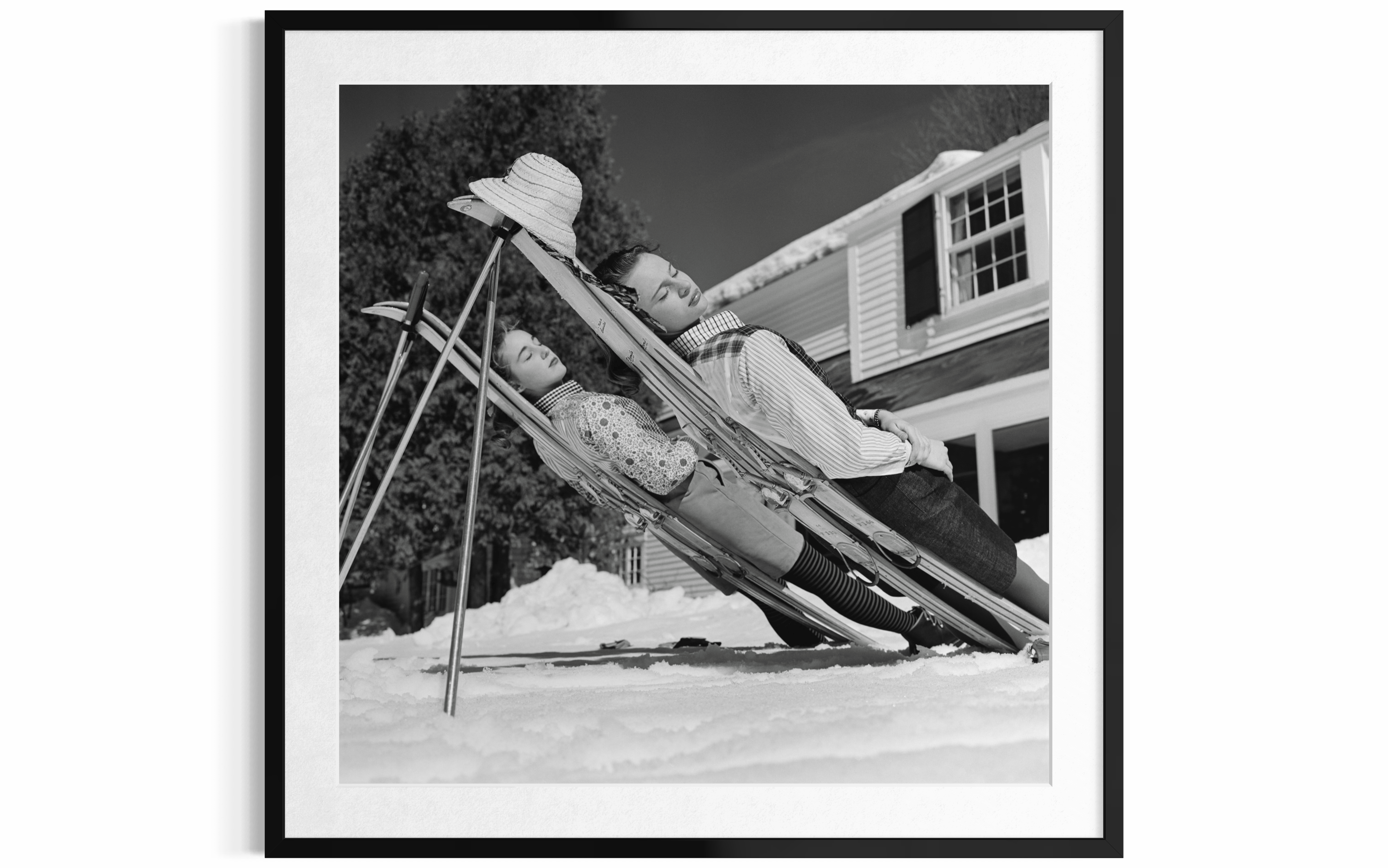 New England Skiing, 1955 by Slim Aarons