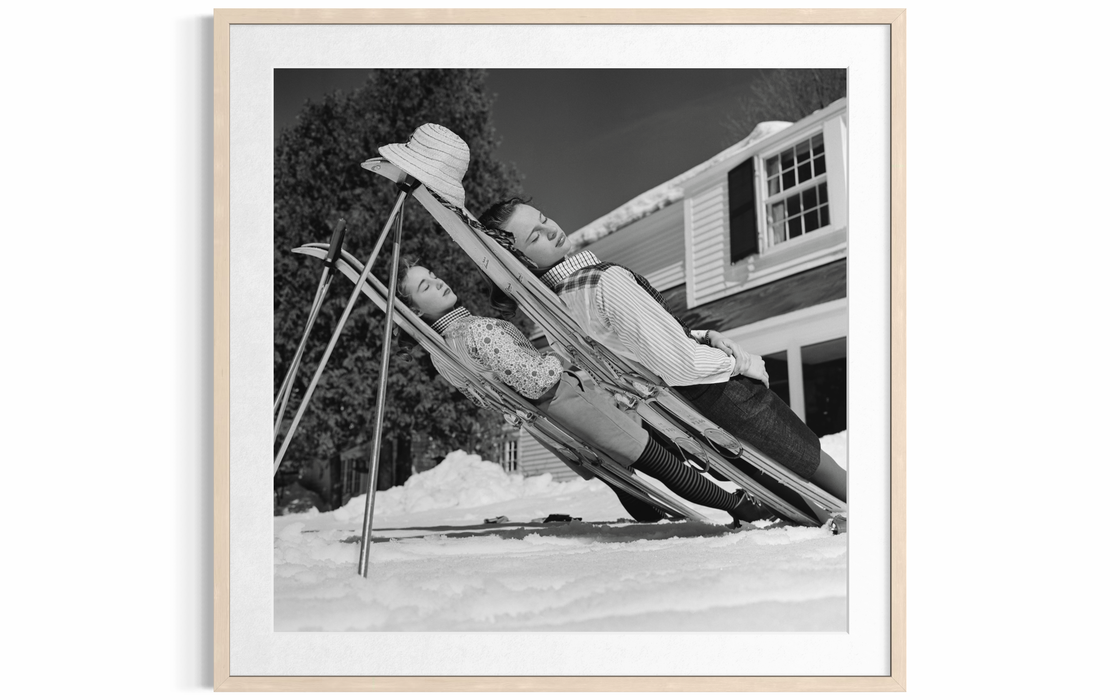 New England Skiing, 1955 by Slim Aarons