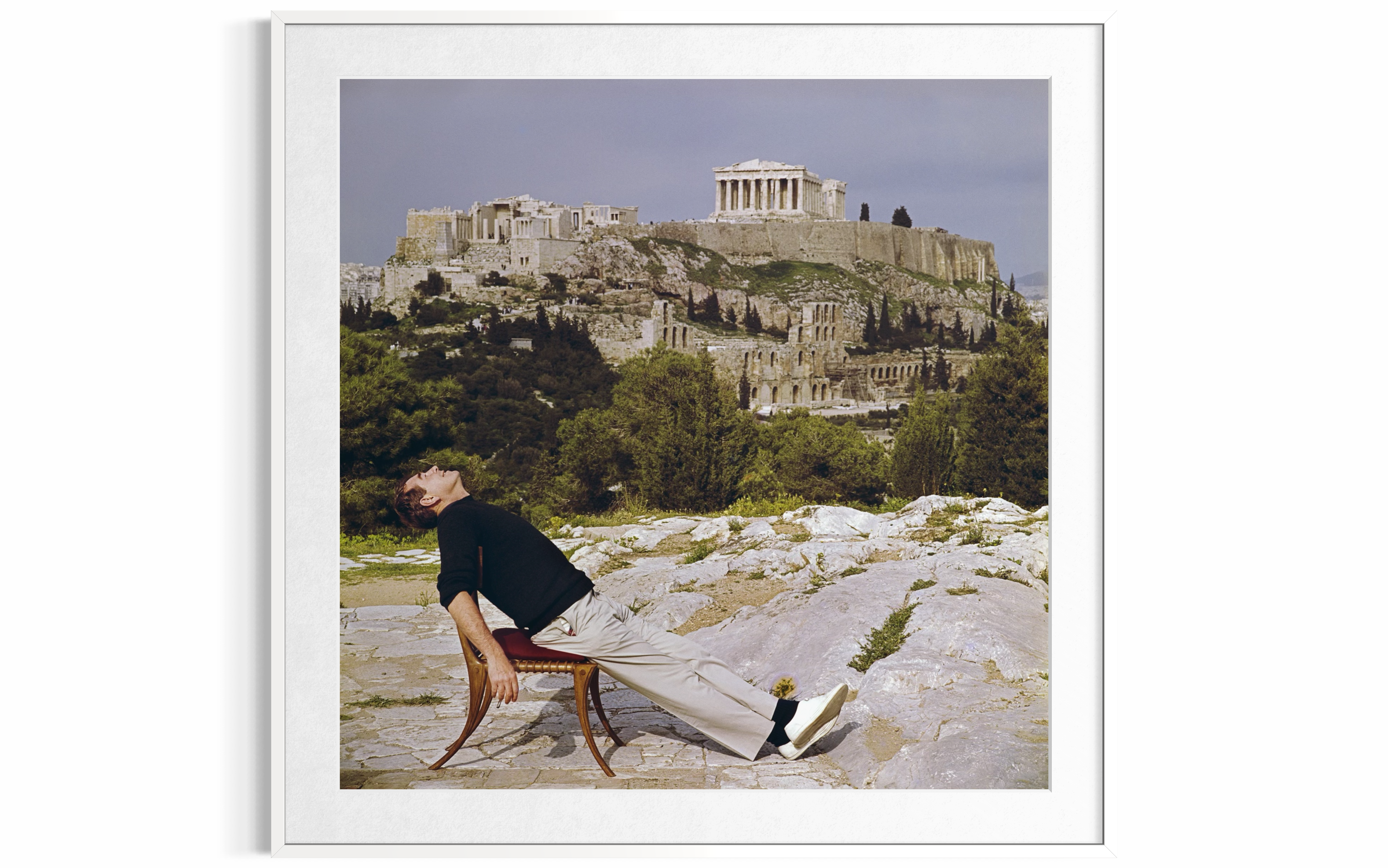Civilised Snooze (Athens), 1955 by Slim Aarons