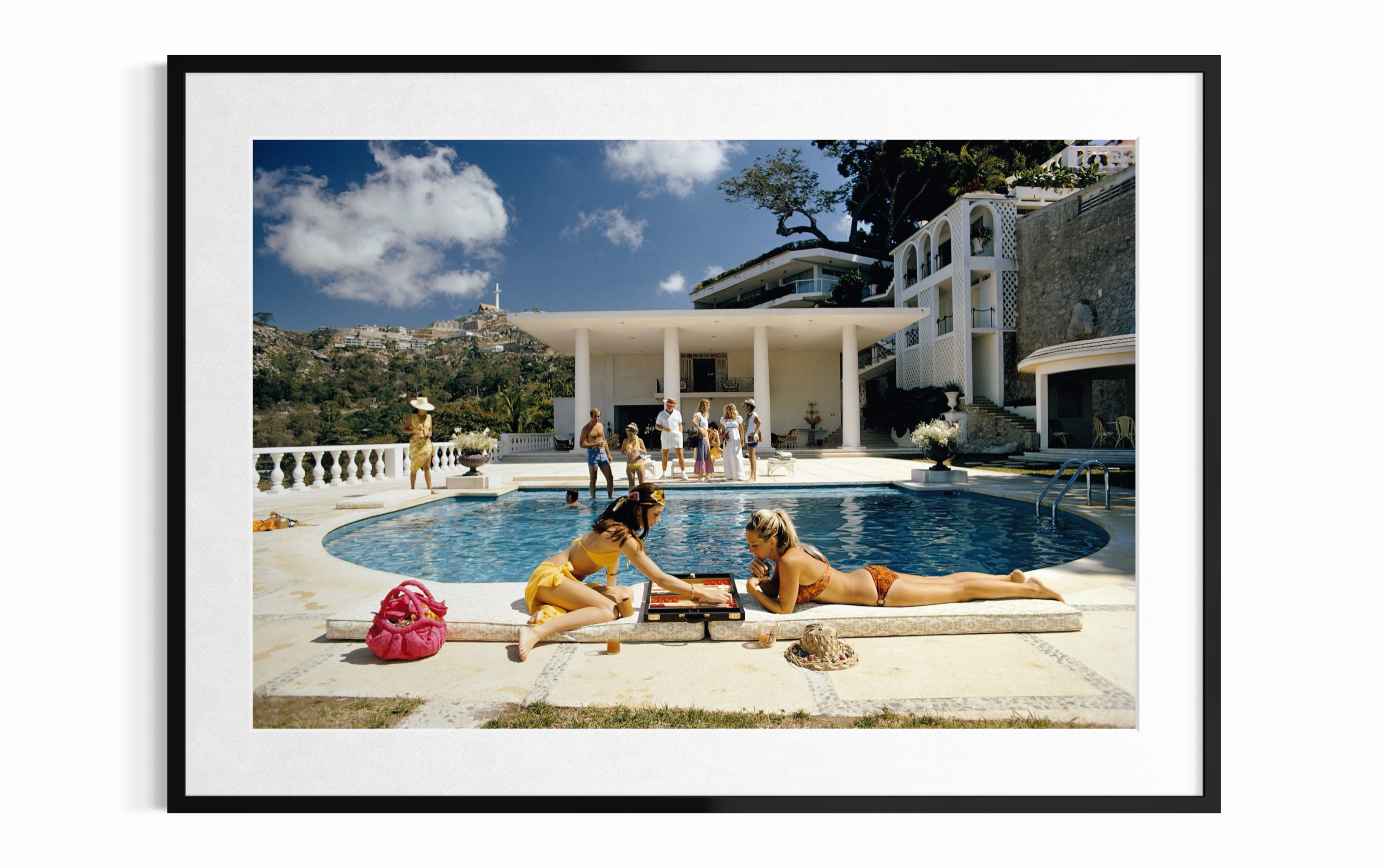 Poolside Backgammon (Acapulco), 1972 by Slim Aarons