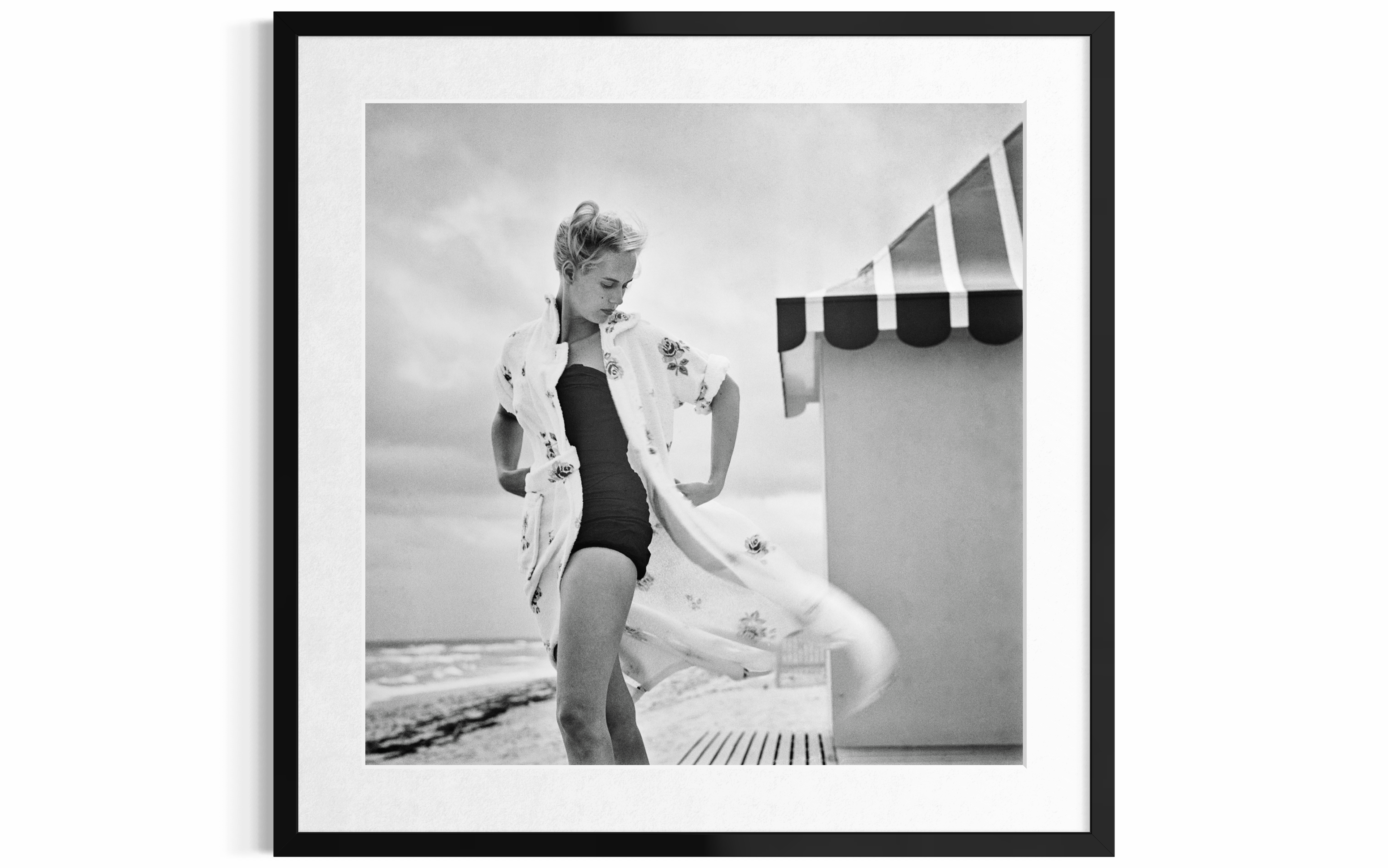 Pulitzer On The Beach, 1955 by Slim Aarons