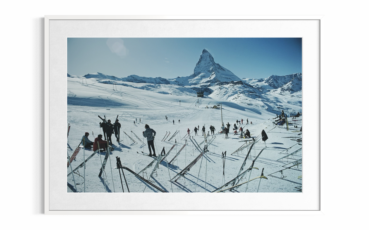 Zermatt Skiing (Switzerland), 1968 by Slim Aarons