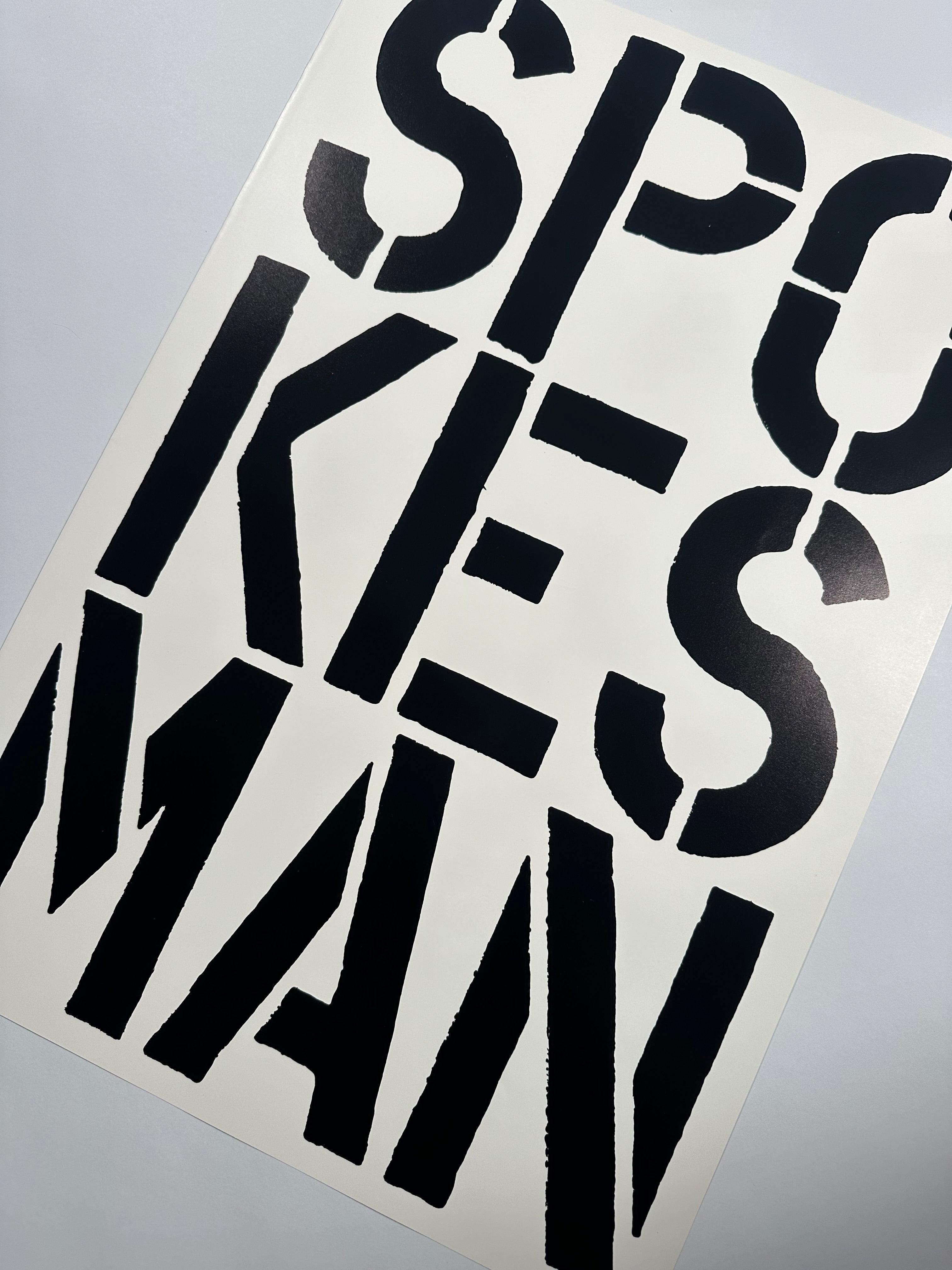 Spokesman (page from Black Book), 1989 by Christopher Wool