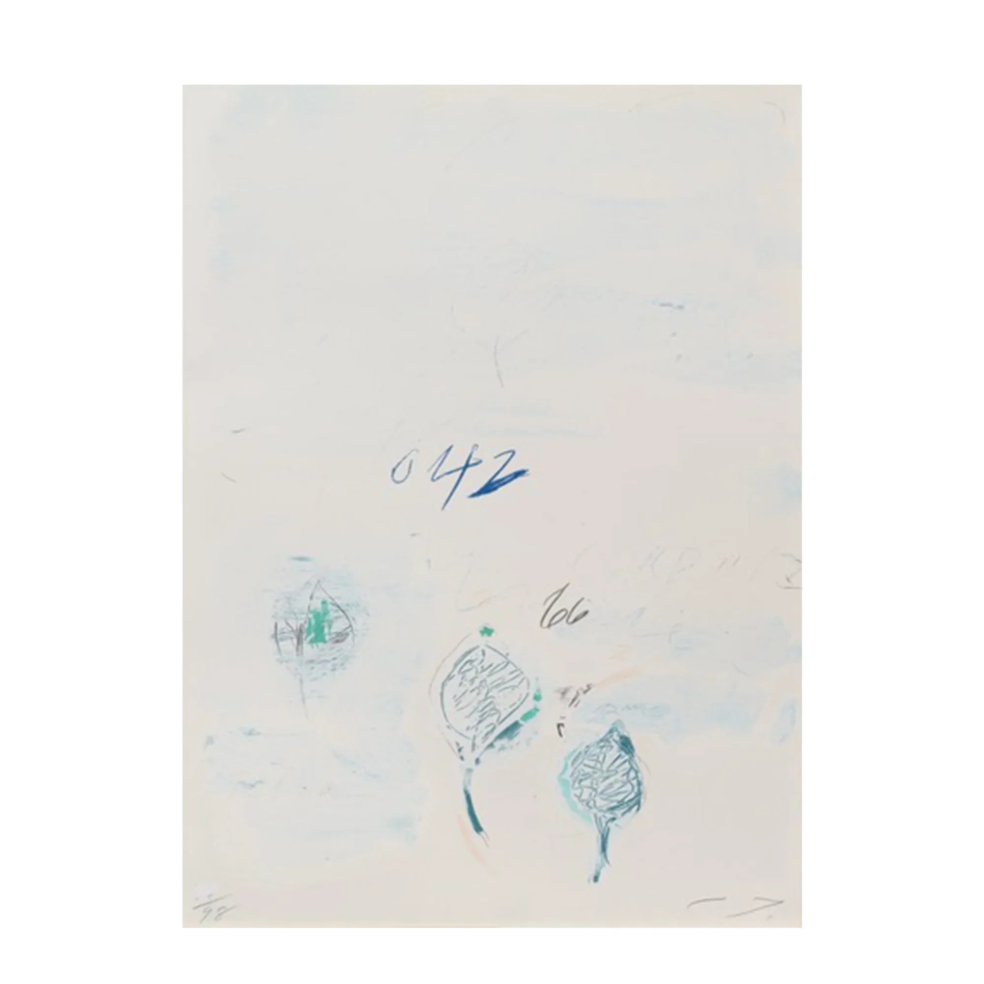 Tilia Cordata, from Natural History Part II: Some Trees of Italy, 1976 by Cy Twombly