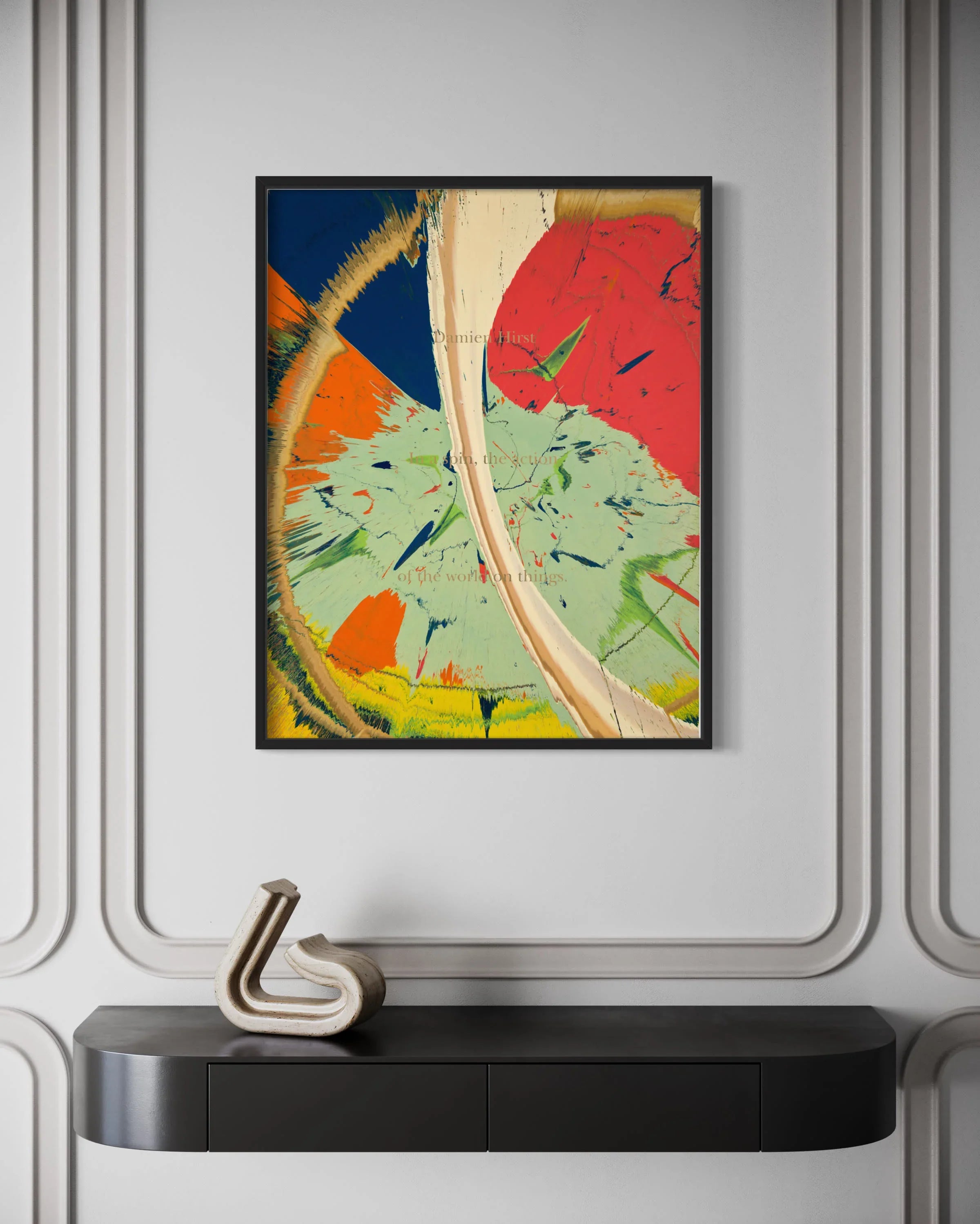 Unique Spin Painting from (In a Spin, the Action of the World on Things, Volume I), 2002 by Damien Hirst