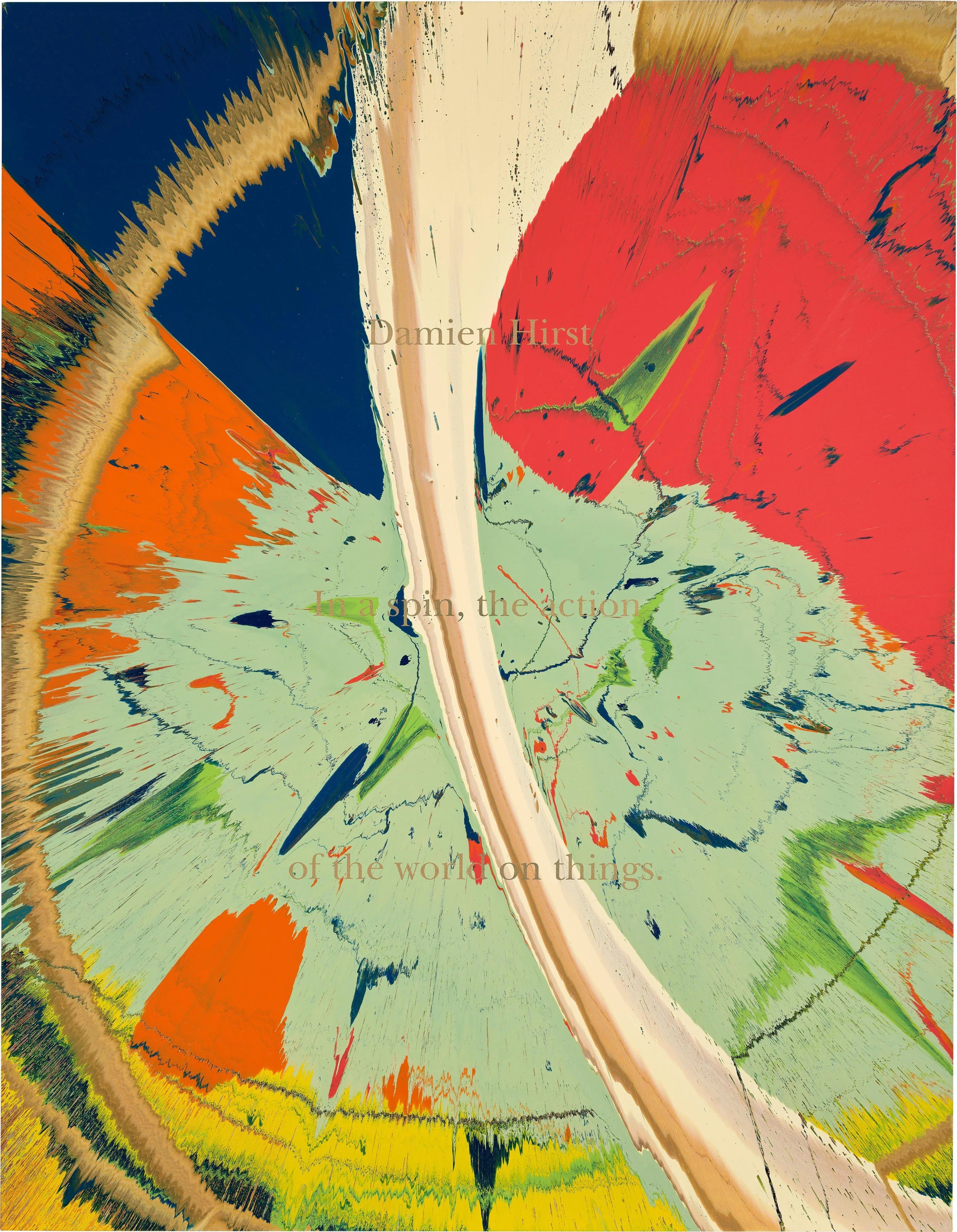 Unique Spin Painting from (In a Spin, the Action of the World on Things, Volume I), 2002 by Damien Hirst