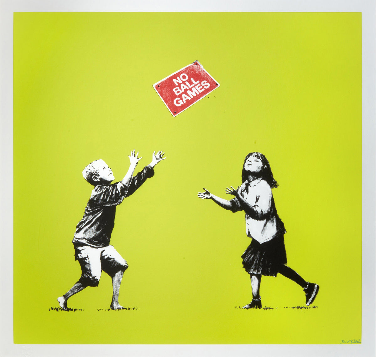 Banksy, No Ball Games (Green), 2009