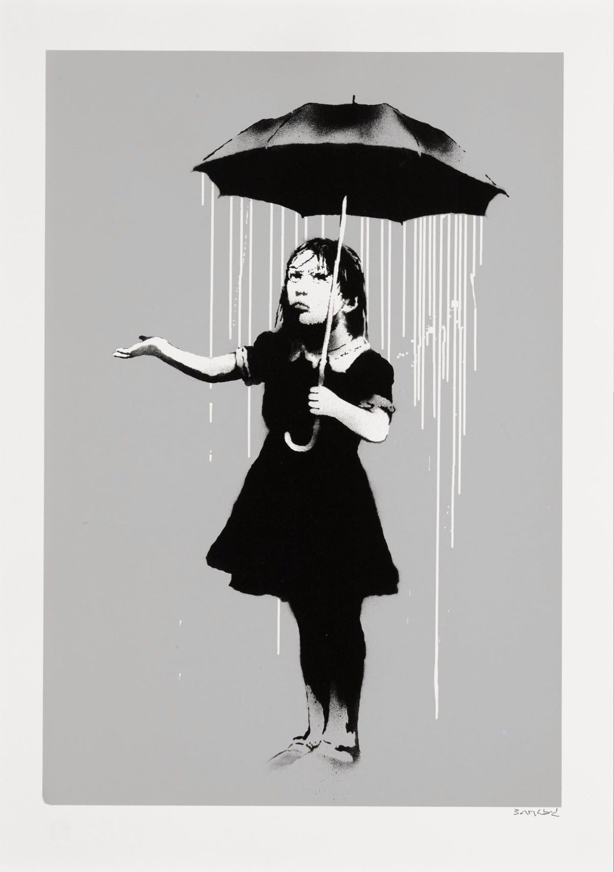 Banksy, NOLA (White Rain), 2008