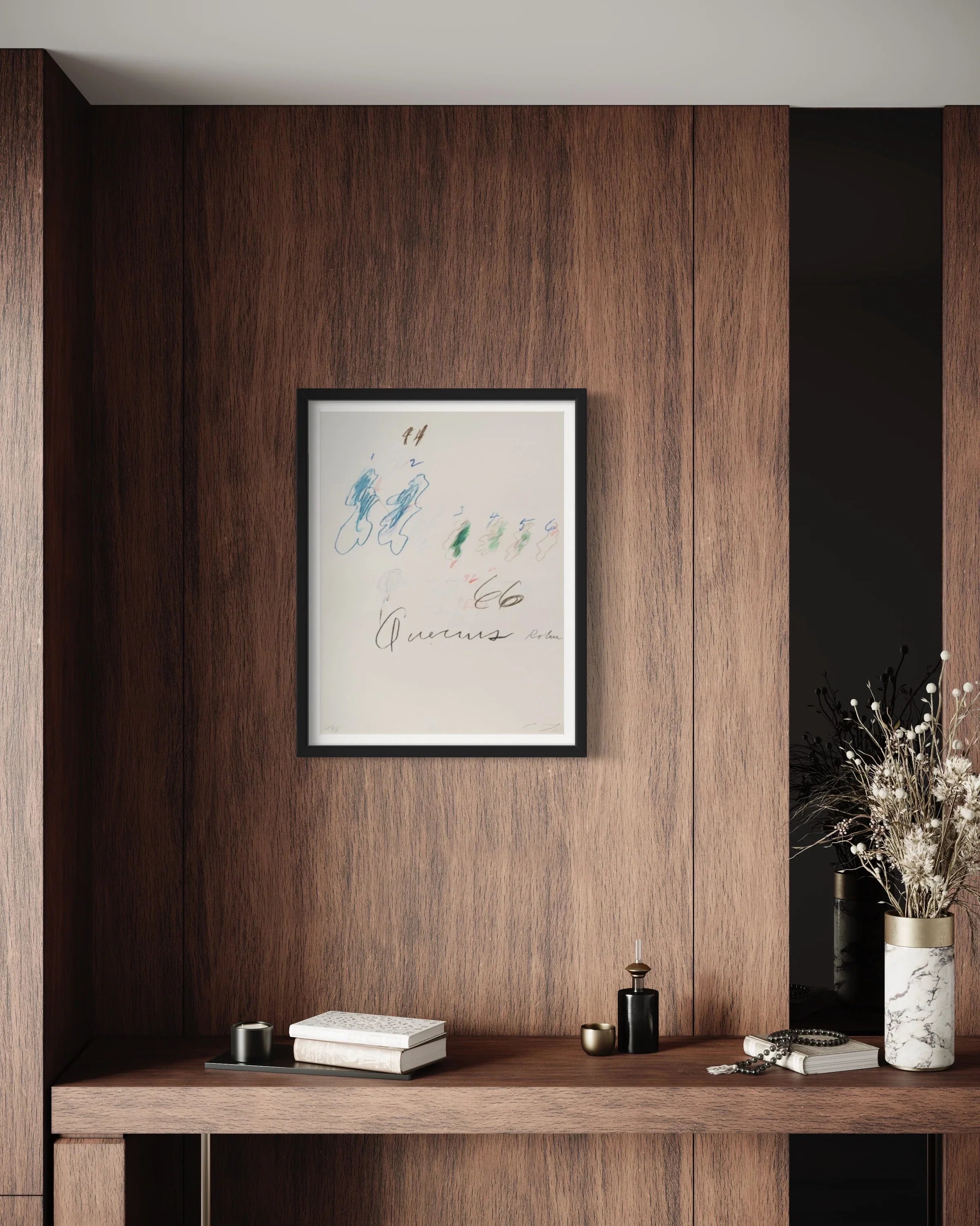 Quercus Robur, from Natural History Part II: Some Trees of Italy, 1976 by Cy Twombly